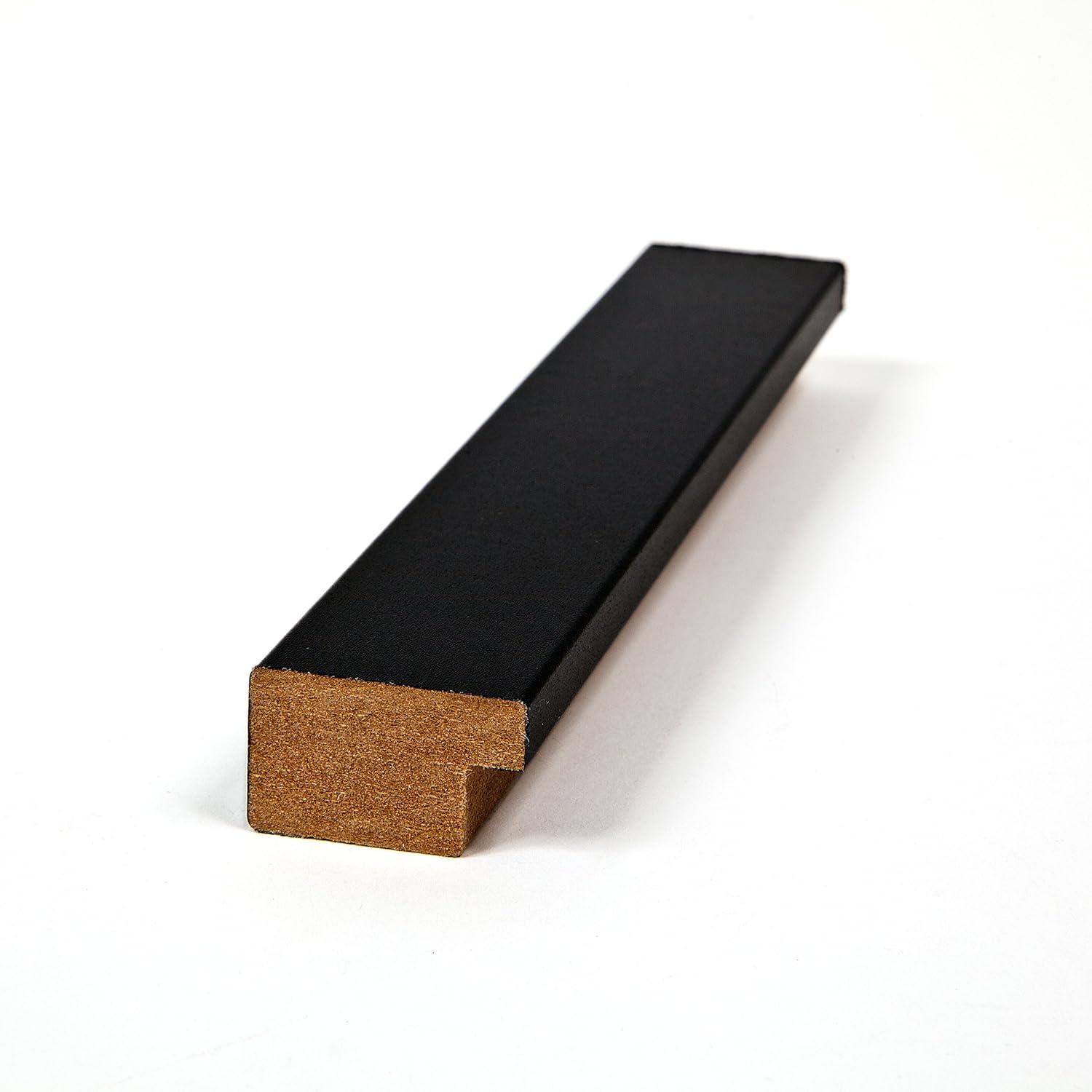 ArtToFrames Collage Photo Picture Frame with 4 - 2.5x3.5 Openings, Framed in Black with TV Grey and Black Mats (CDM-3926-5)