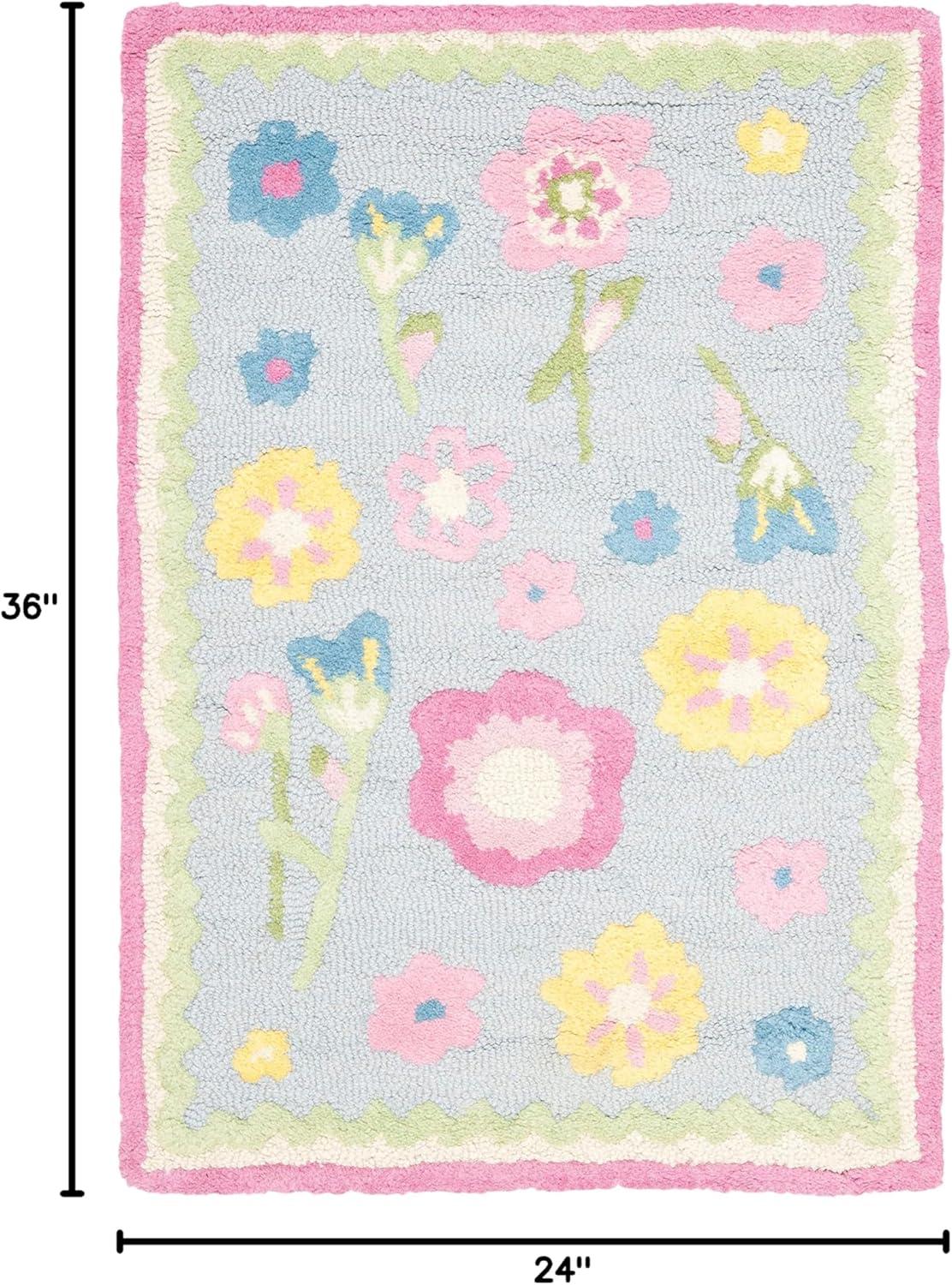 SAFAVIEH Kids Roslyn Floral Area Rug, Blue/Multi, 2' x 3'