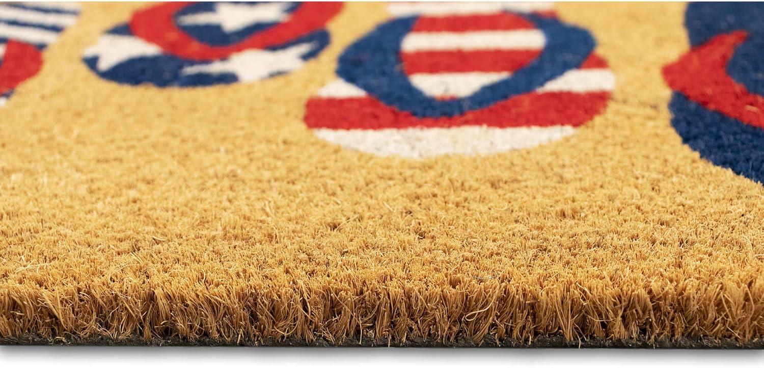 Patriotic Flip Flops Coir Outdoor Doormat 2' x 3'