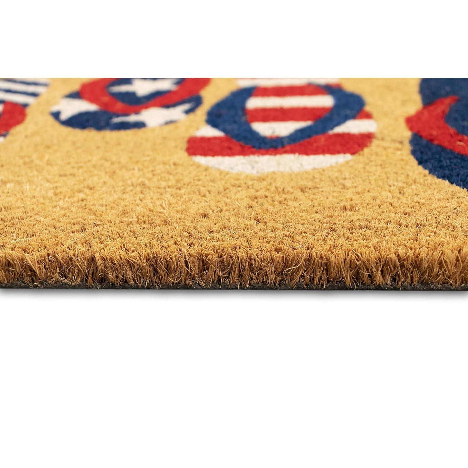 Patriotic Flip Flops Coir Outdoor Doormat 2' x 3'