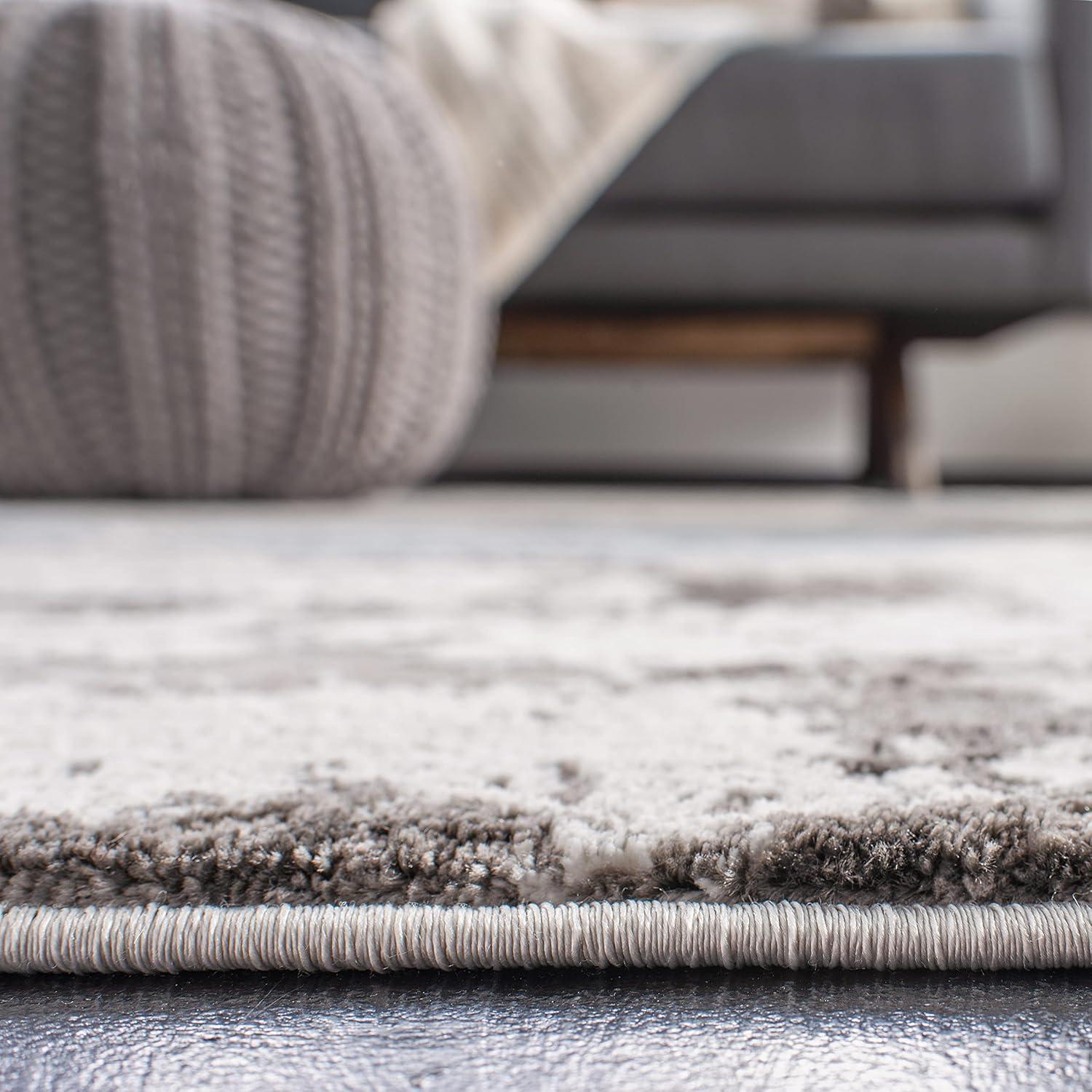 Craft CFT820 Loomed Indoor Area Rug - Grey/Blue - 4'x4' - Safavieh