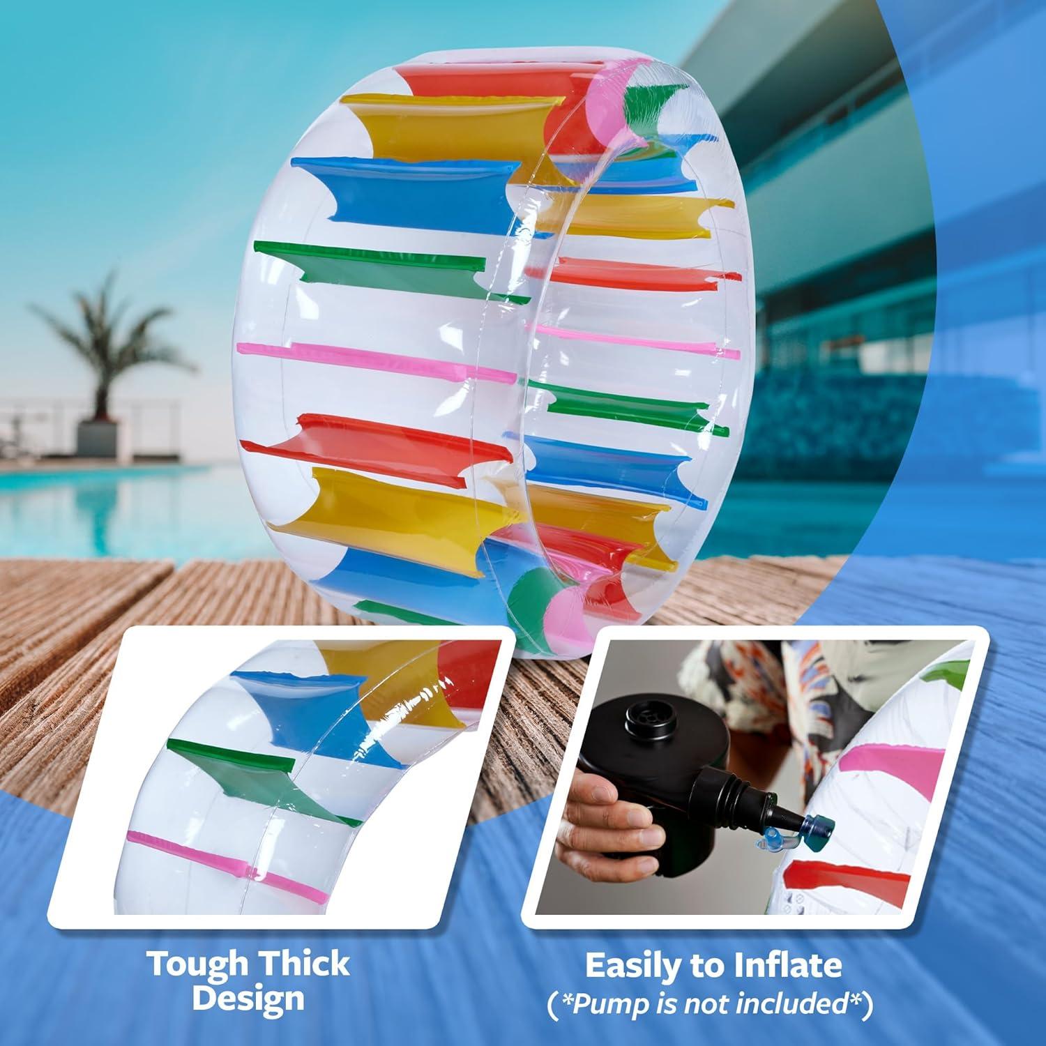 Playbees Giant Inflatable Wheel Roller 65"