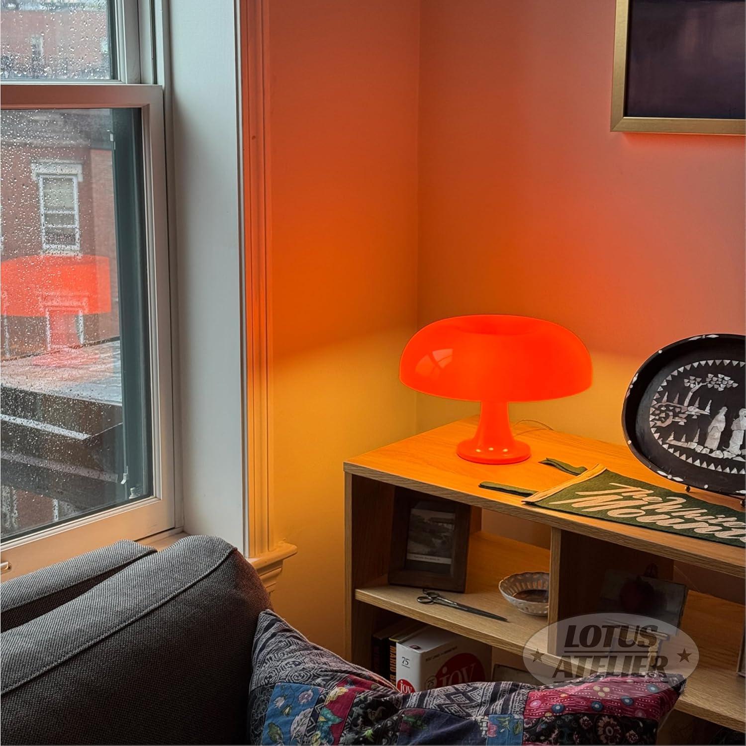 Virwir Mushroom Lamp Retro Vintage Table Lamp Elegant Aesthetic 20W Bedside Night Light for Women Kids Gifts