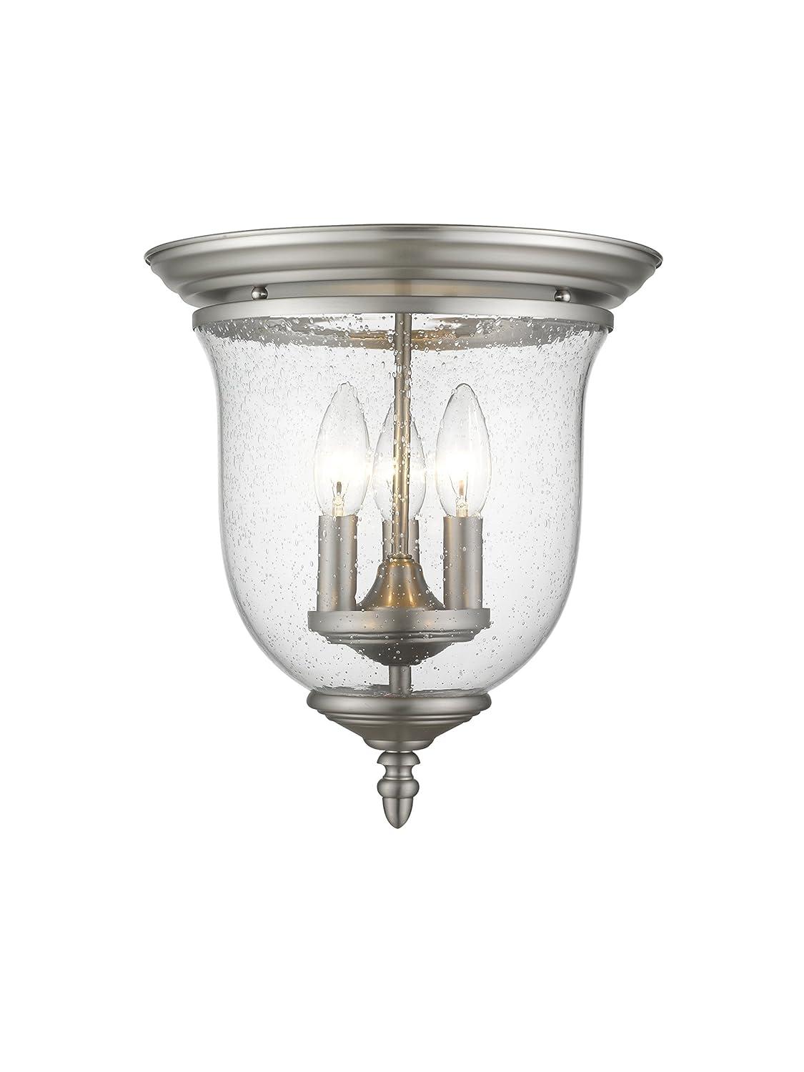 Livex Lighting Legacy 3 - Light Flush Mount in  Brushed Nickel