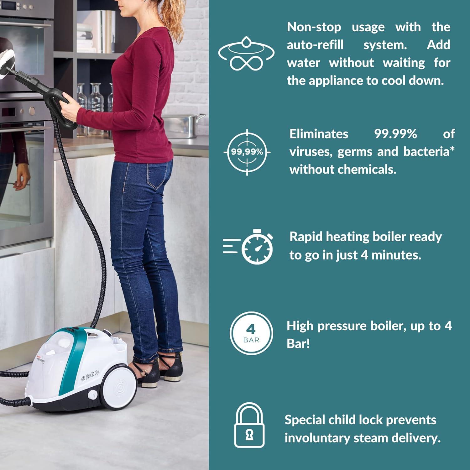 Polti Bagless Steam Cleaner & Steam Mop