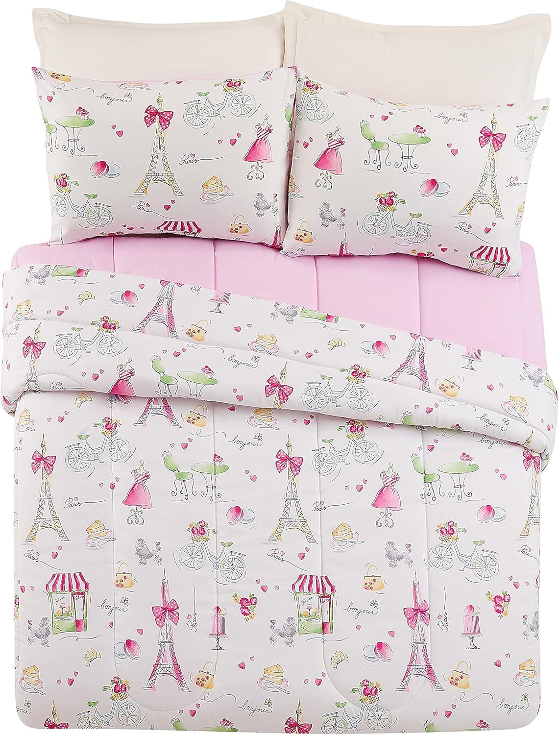 Pretty in Paris Reversible Comforter Set