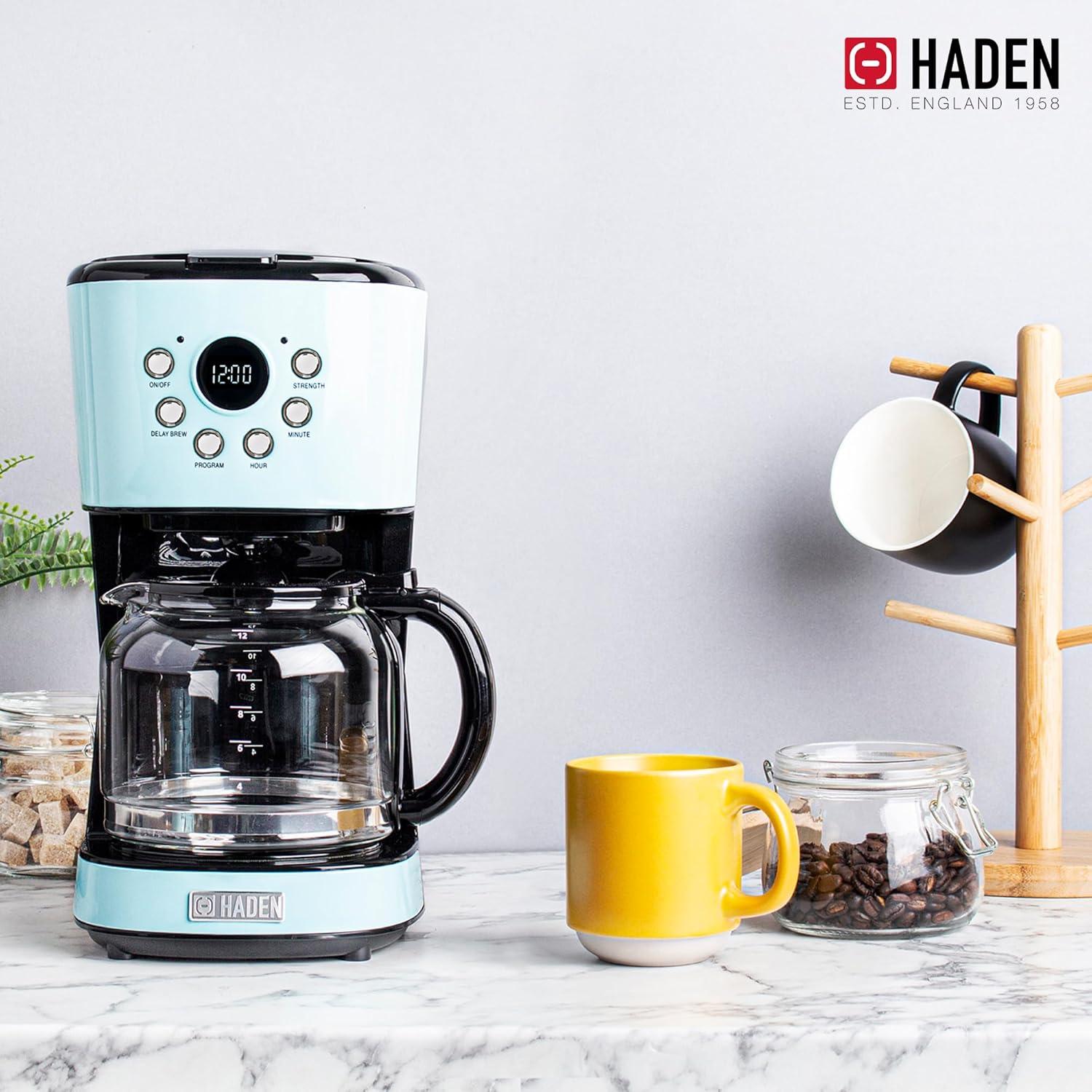 Haden Coffee Machine, 12 Cup Programmable Drip Coffee Maker