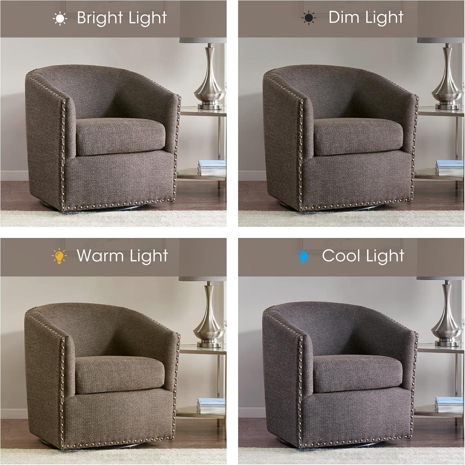 George Oliver Swivel Chair, Barrel Chair, Accent Chair, Living Room Single Chair