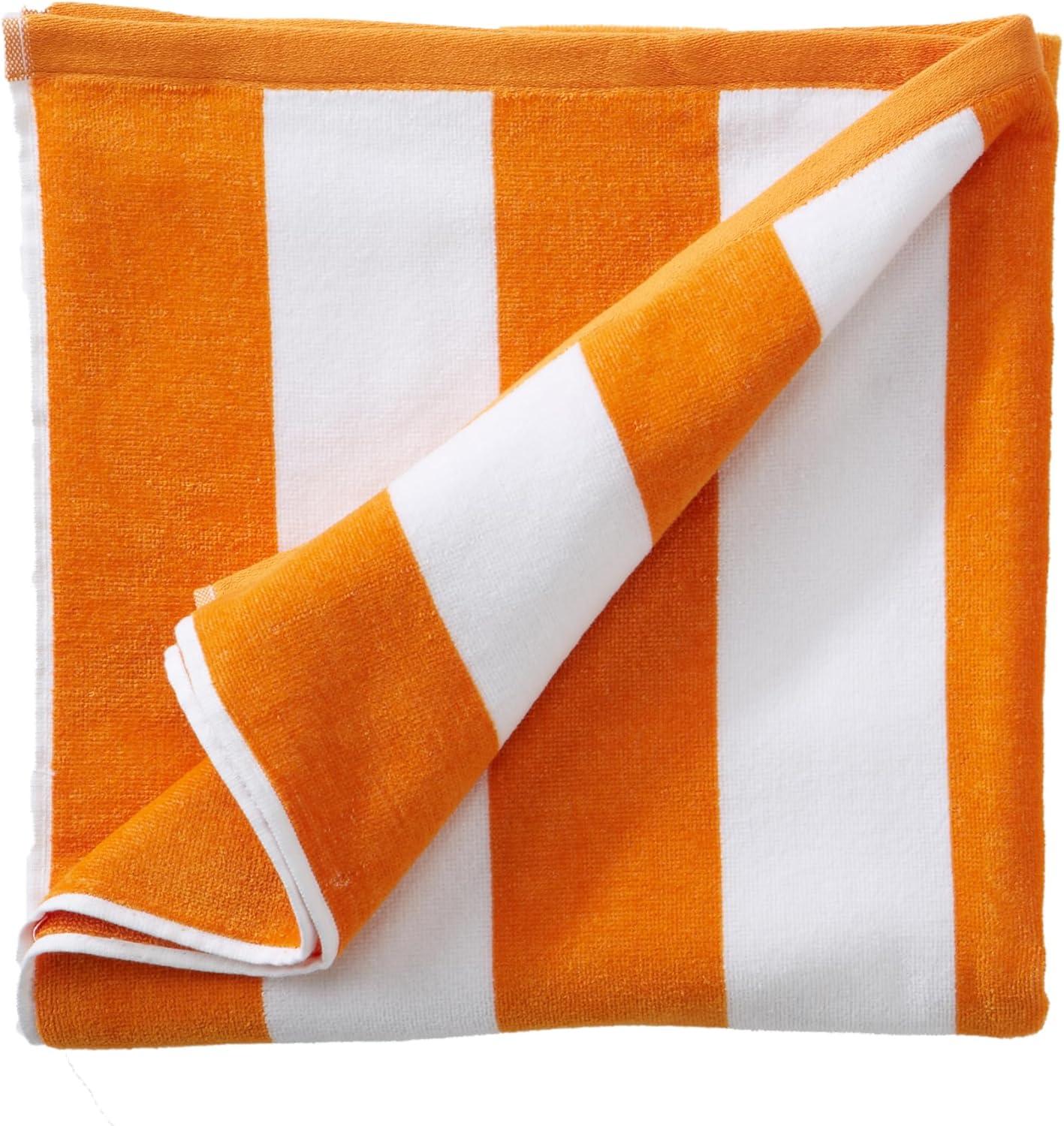 FreshFolds 100% Cotton Absorbent & Quick-Dry Cabana Beach Towels