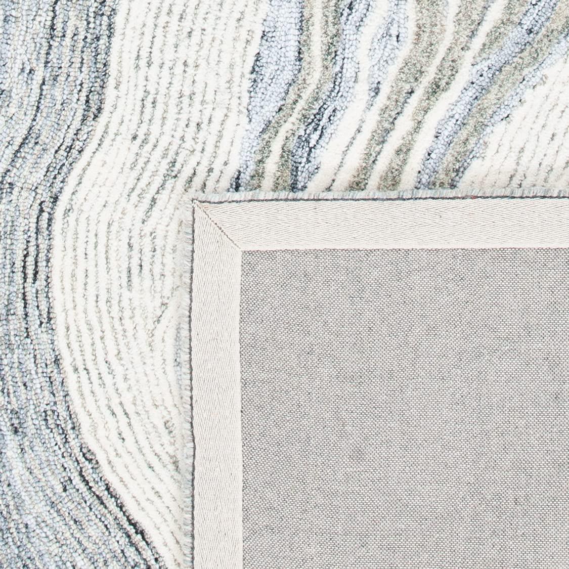 Fifth Avenue FTV121 Hand Tufted Indoor Area Rug - Grey/Ivory - 6'x6' - Safavieh