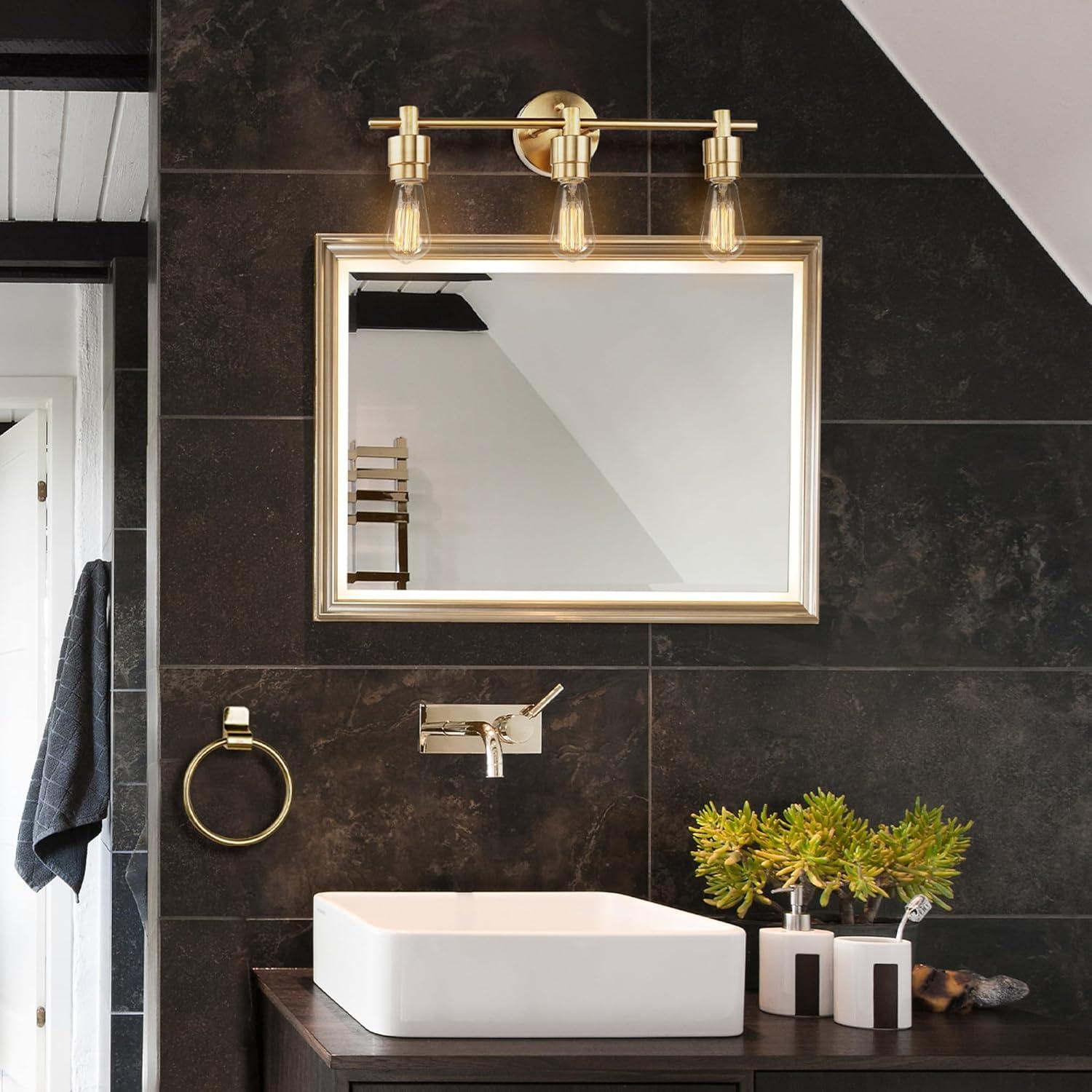 Alexandria 5-Piece Matte Brass Bathroom Set