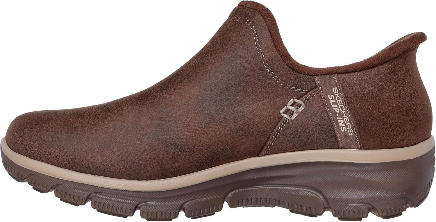 Chocolate Faux Leather Slip-On Clogs with Fur Lining