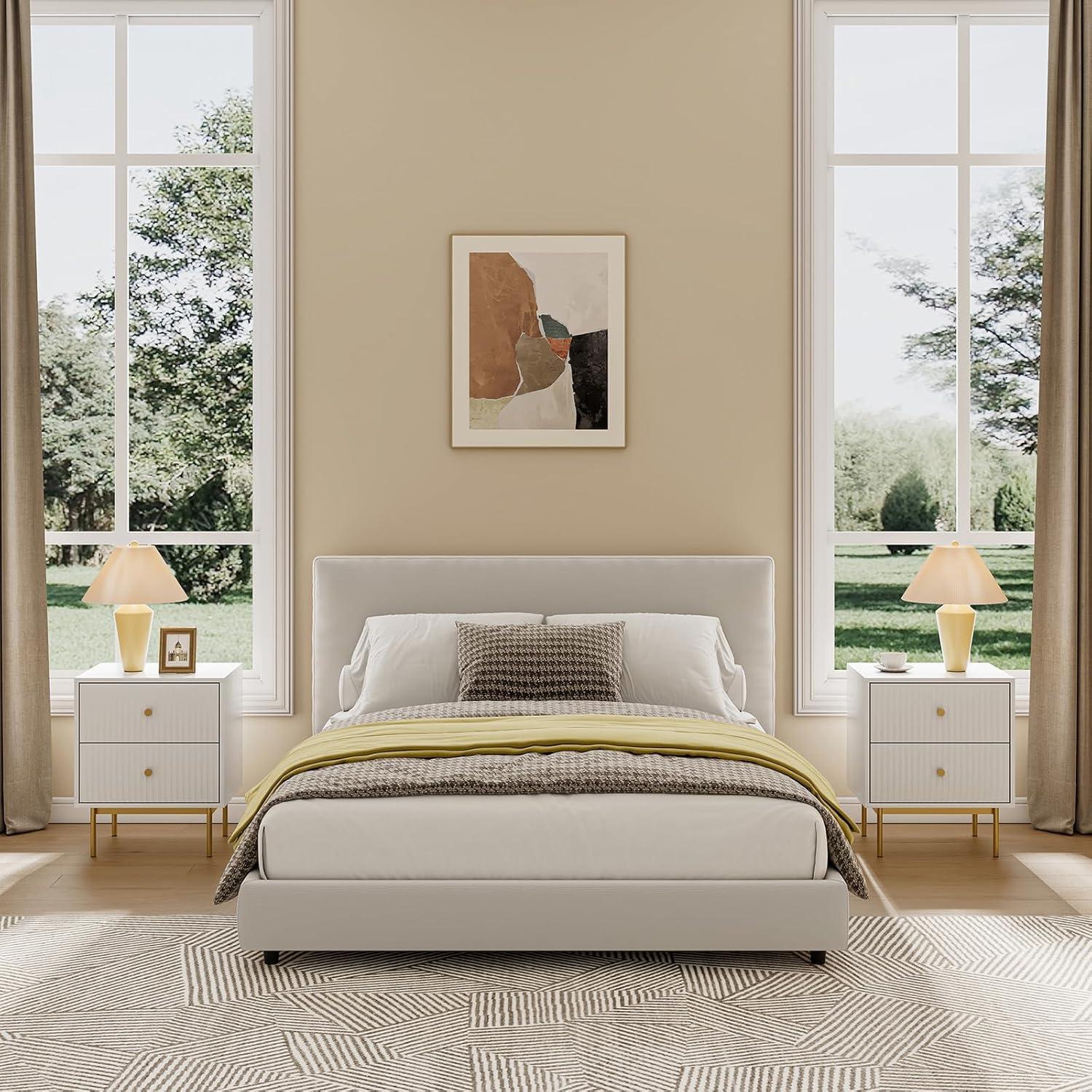 Nightstand With 2 Drawers (Set of 2)