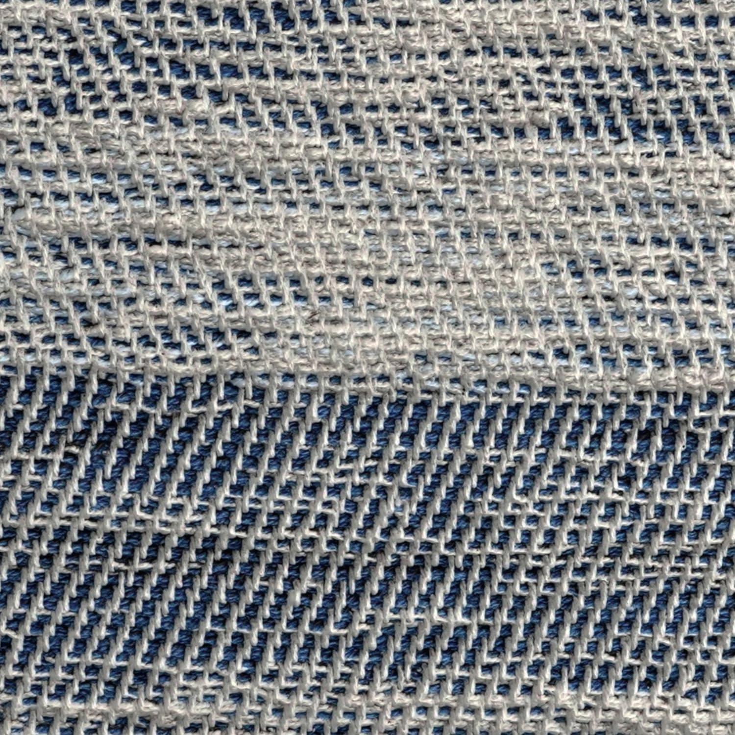 Simpli Home Clay 18"W Upholstered Cotton Square Pouf