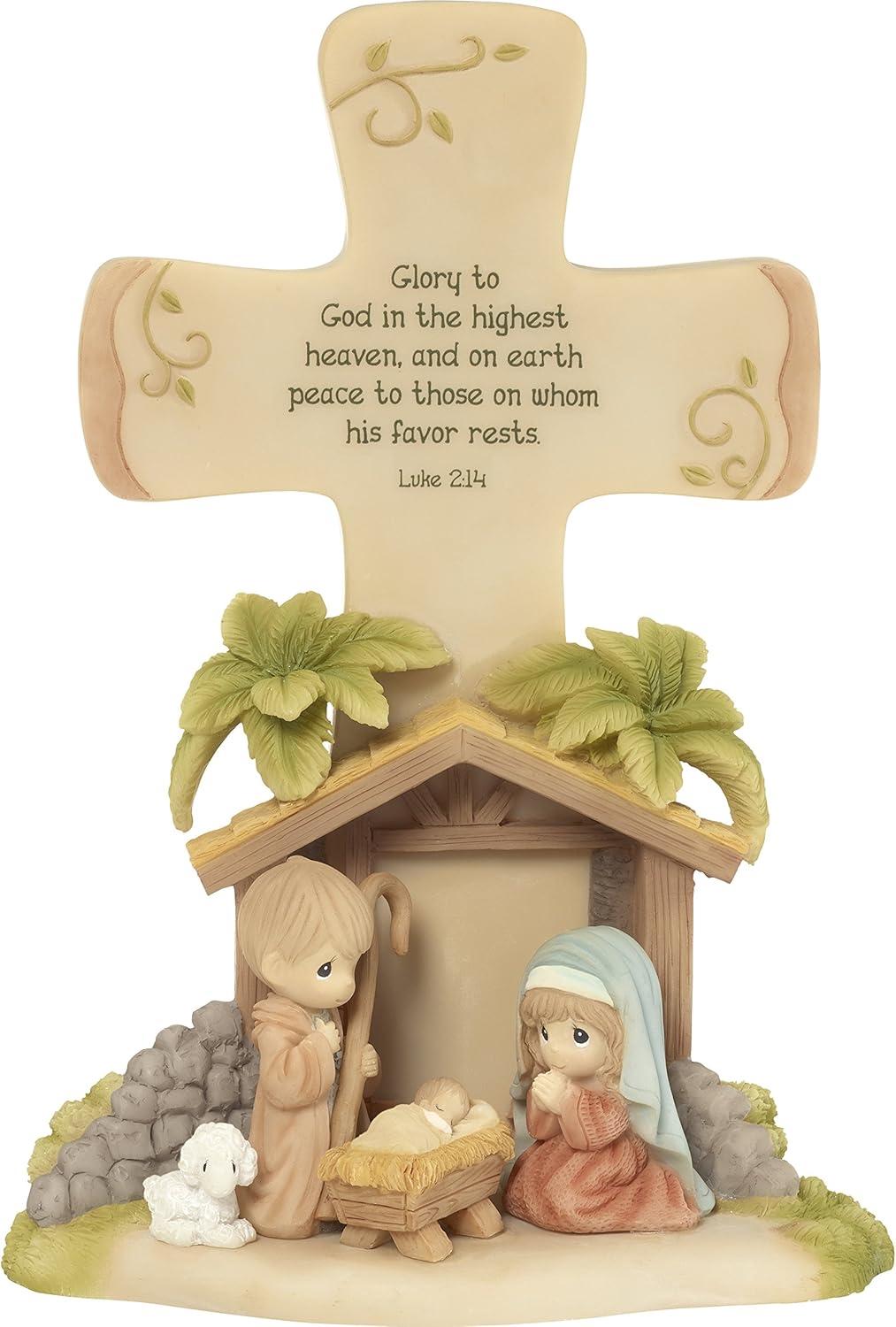 Precious Moments" O Come Let Us Adore Him Nativity Advent Calendar (Set of 26), Multicolor