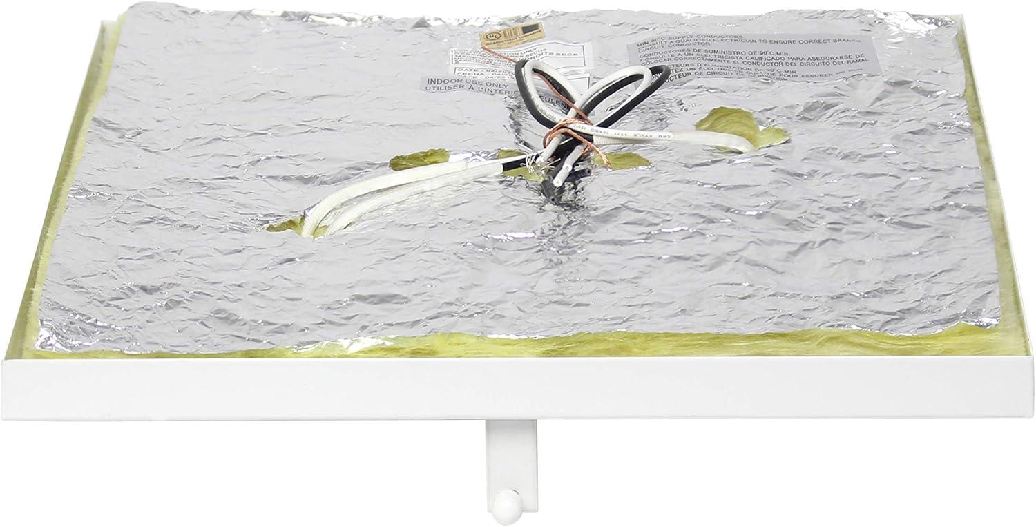 White Crystal Rectangle Close-To-Ceiling Light Fixture