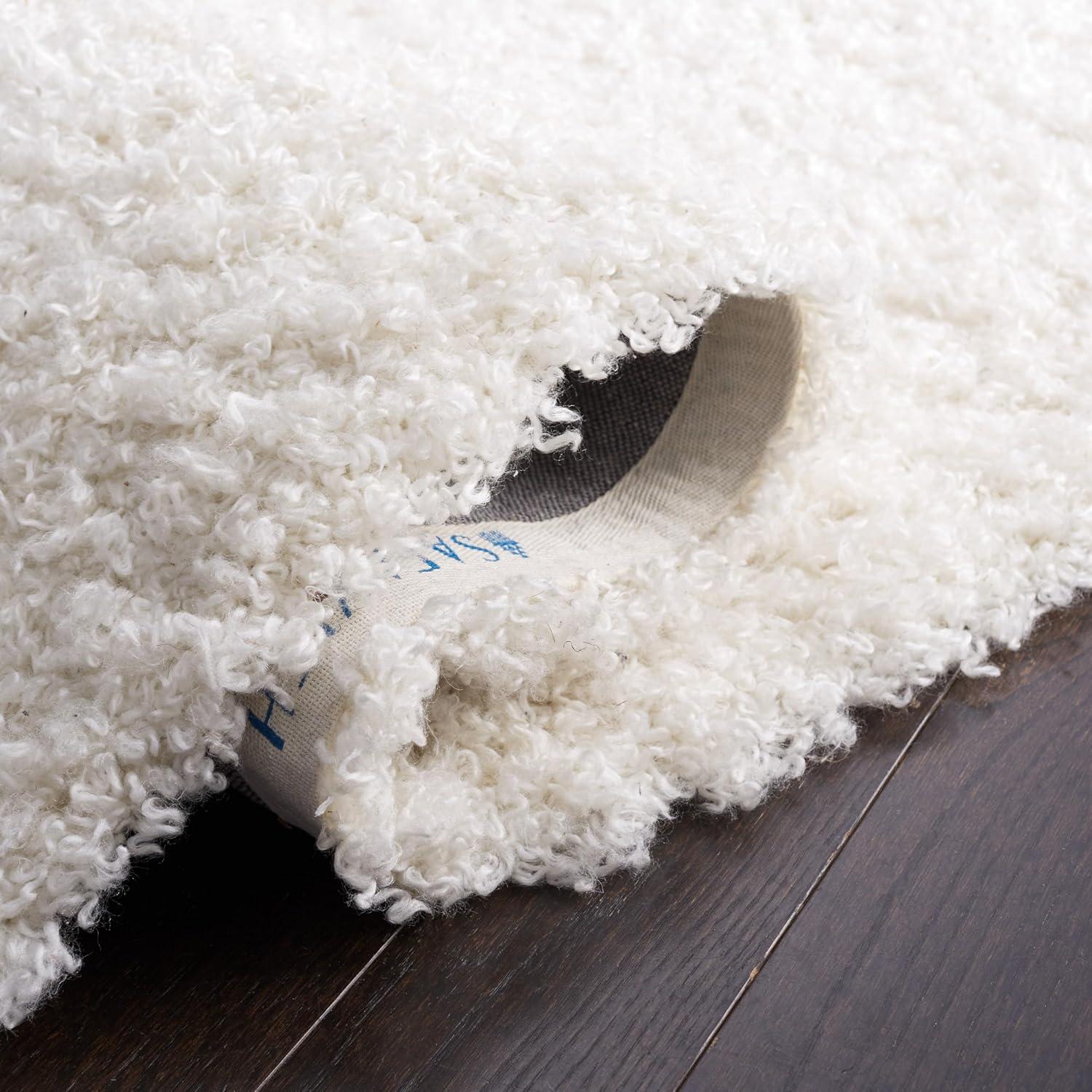 Sheep Shag SG271 Hand Tufted Indoor Area Rug - Ivory - 5'x8' - Safavieh