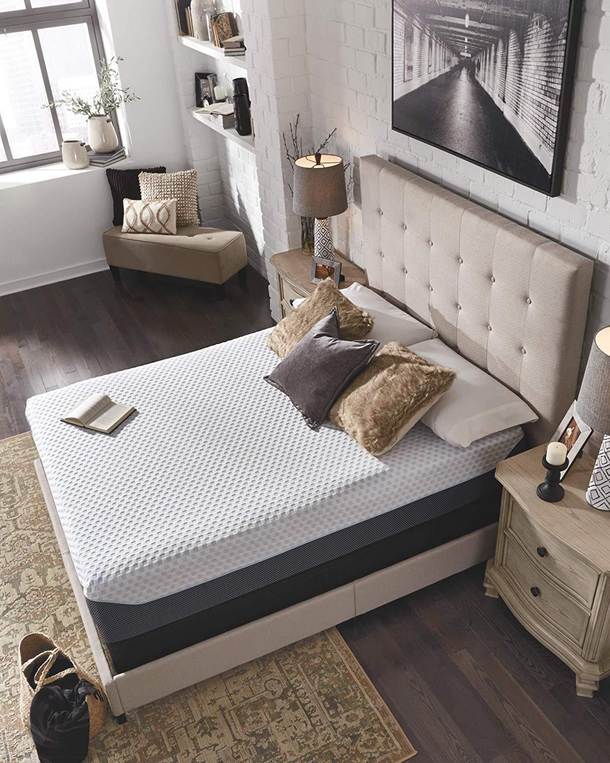 Signature Design by Ashley 12 Inch Chime Elite Plush Memory Foam King Mattress