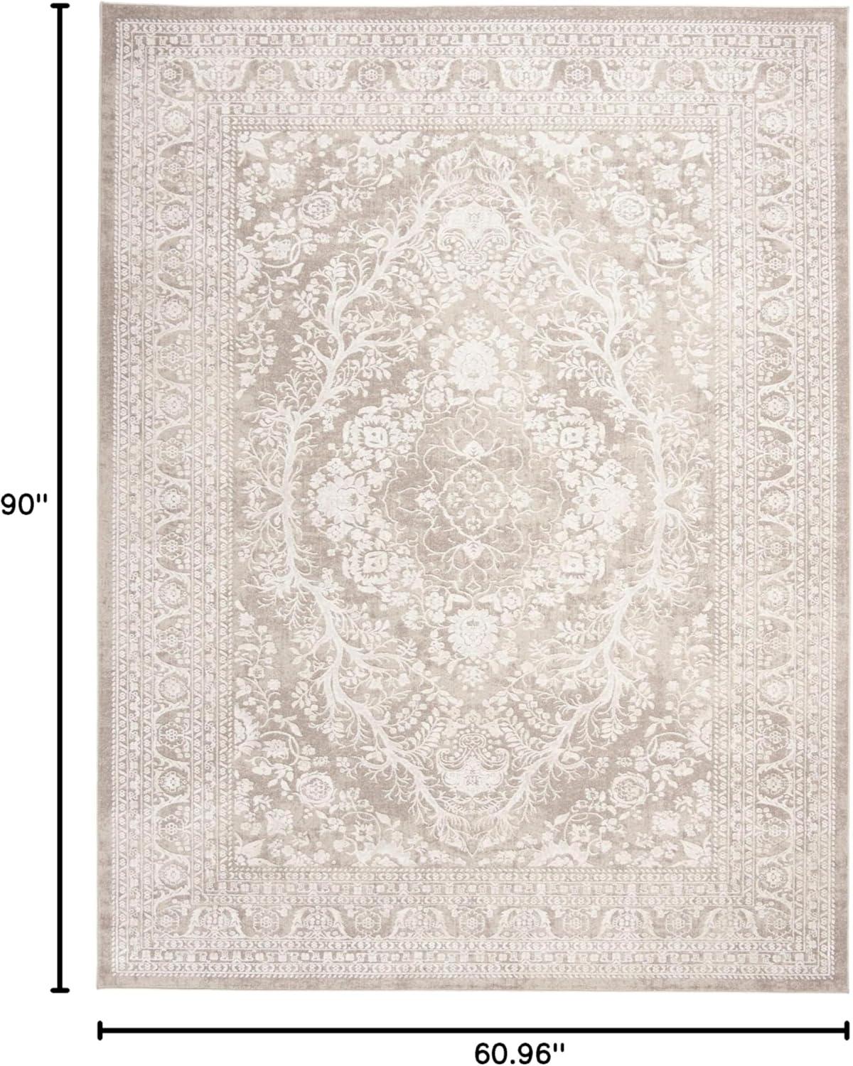 Reflection RFT668 Power Loomed Indoor Area Rug - 5'1"x7'6" - Beige/Cream - Safavieh