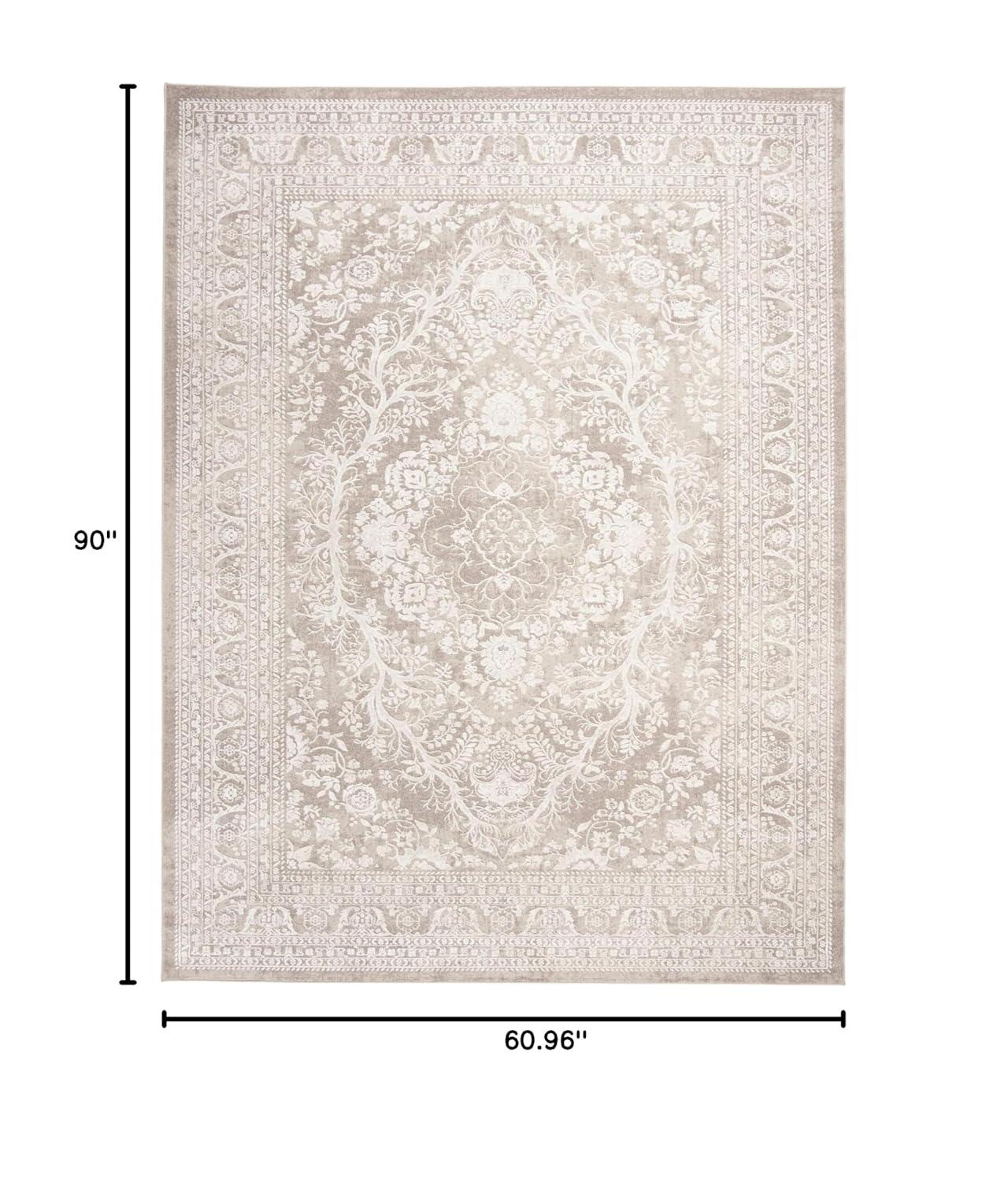 Reflection RFT668 Power Loomed Indoor Area Rug - 5'1"x7'6" - Beige/Cream - Safavieh