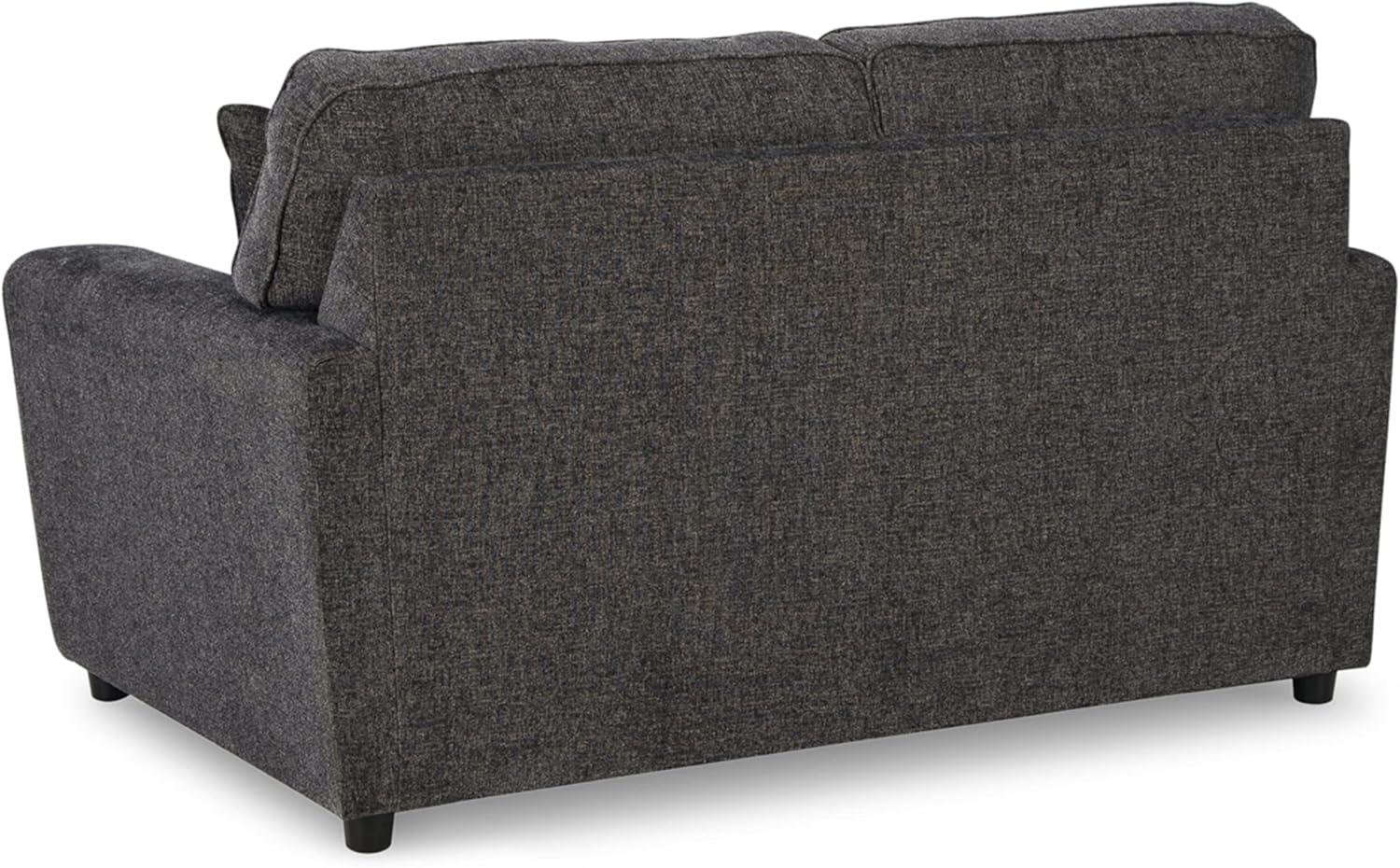 Ashley Furniture Cascilla Contemporary Fabric & Wood Loveseat in Gray