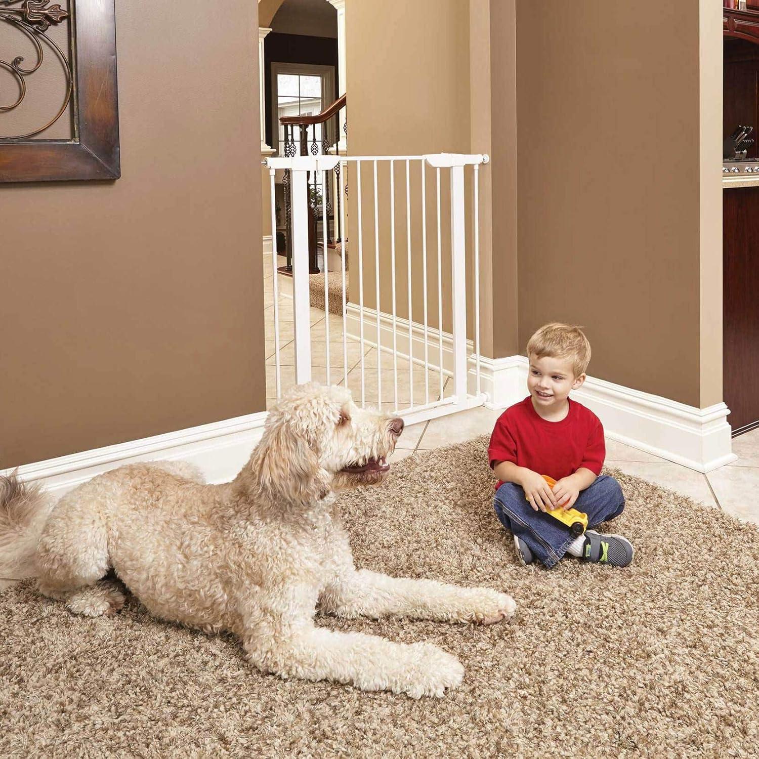 MidWest Homes for Pets 39" White Steel Pet Gate