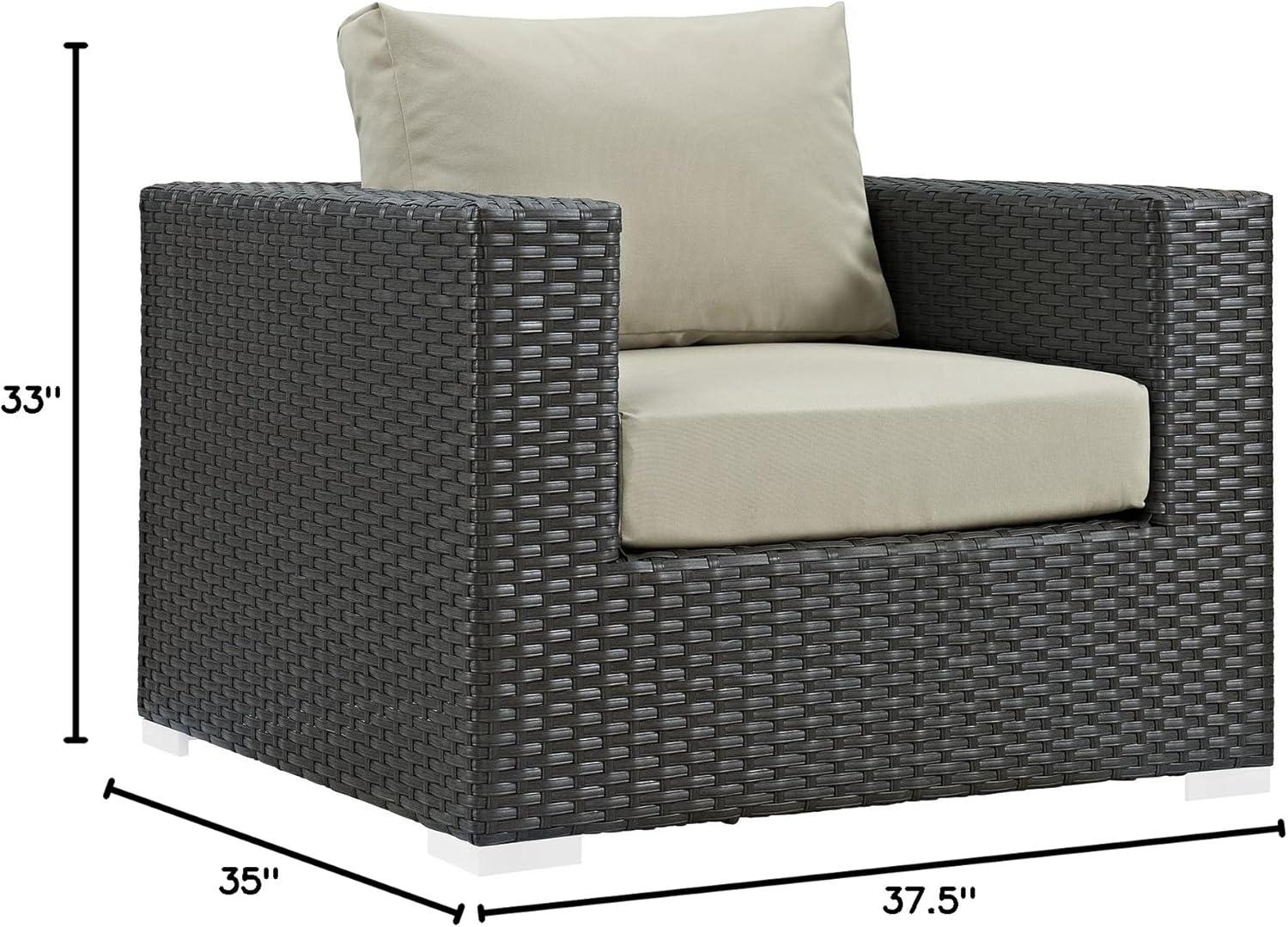 Modway Stopover Outdoor Patio Sunbrella Armchair