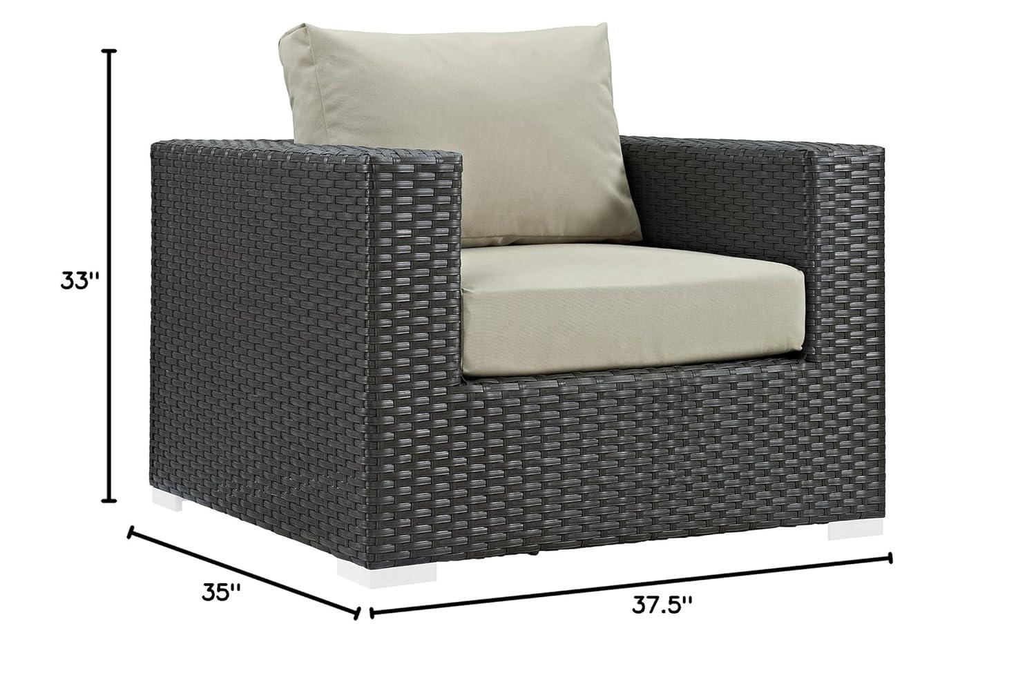 Modway Stopover Outdoor Patio Sunbrella Armchair