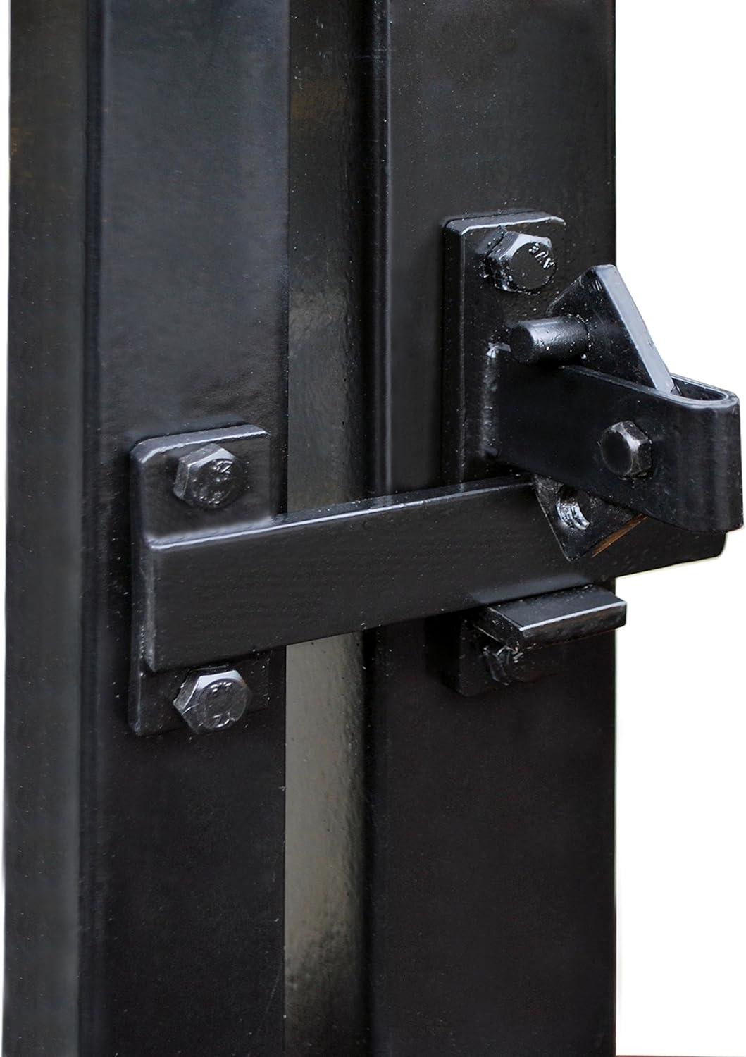 Black Iron Universal Gate Door Flip Latch