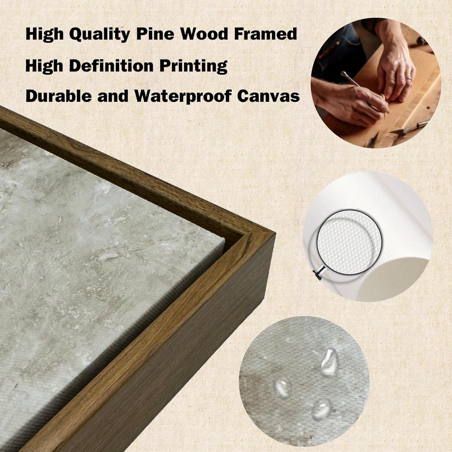 Vintage Botanical Wall Art Prints - Black and White Sketch Art Decor - Antique Pictures and Rustic Paintings for Living Room Bedroom - 12"x16" Unframed