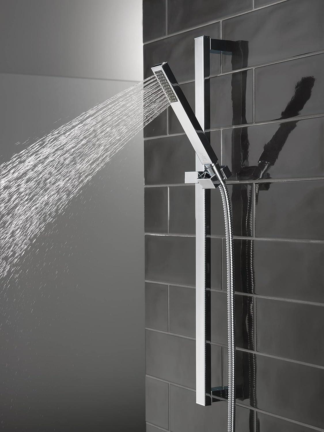 Vero Single Spray Hand Shower with Slide Bar, Handheld Shower Head, Slide Bar Hand Shower 1.75 GPM