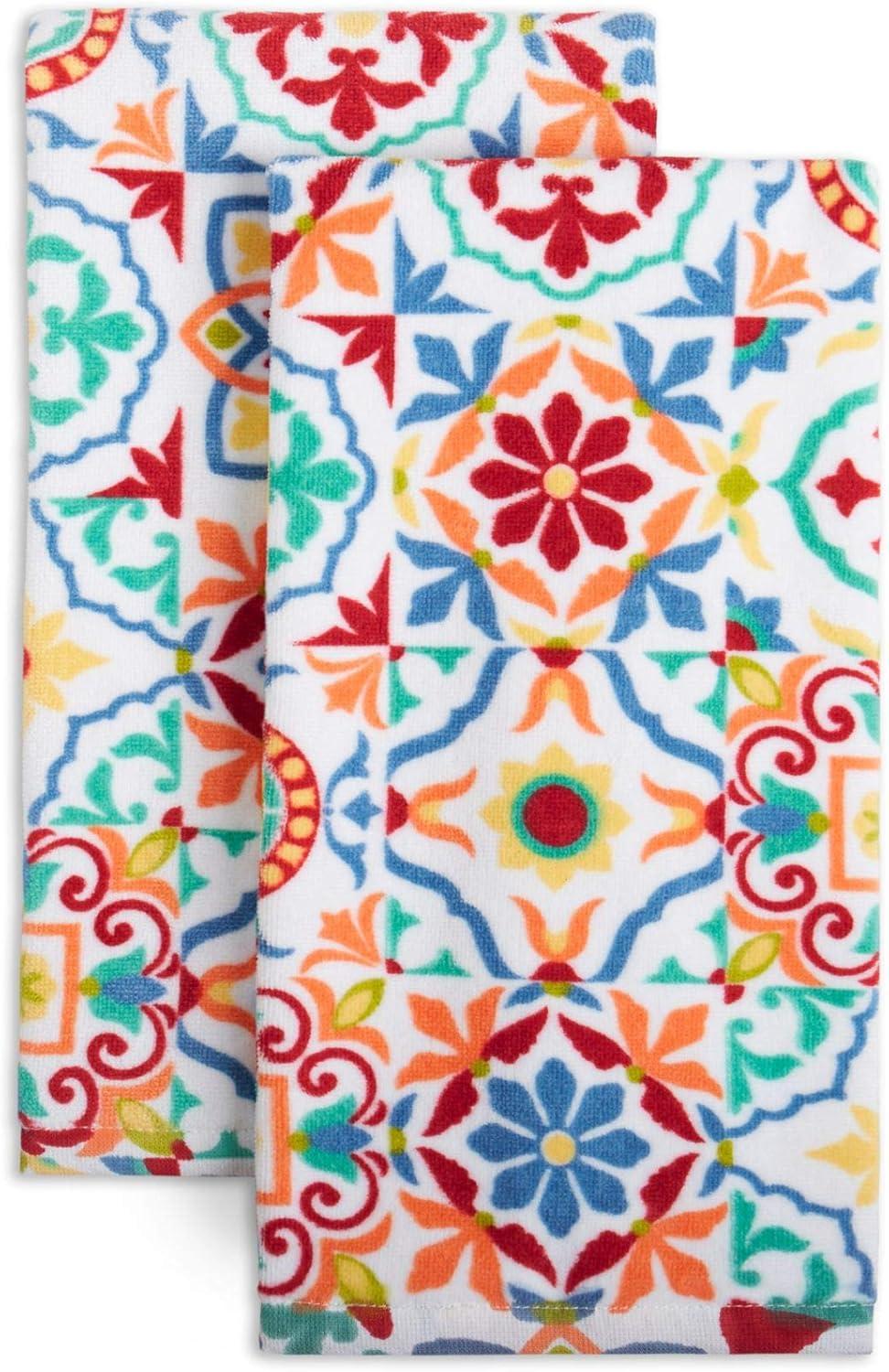 Fiesta Worn Tiles Kitchen Towels Set