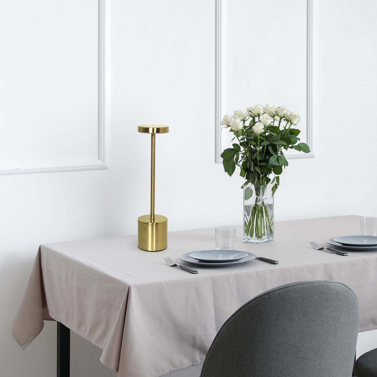 Wrought Studio™ Simple Designs 12.75" Skelly Disc Dimming & Rechargeable Cordless 4-Way Touch Sensor Stick Desk Lamp