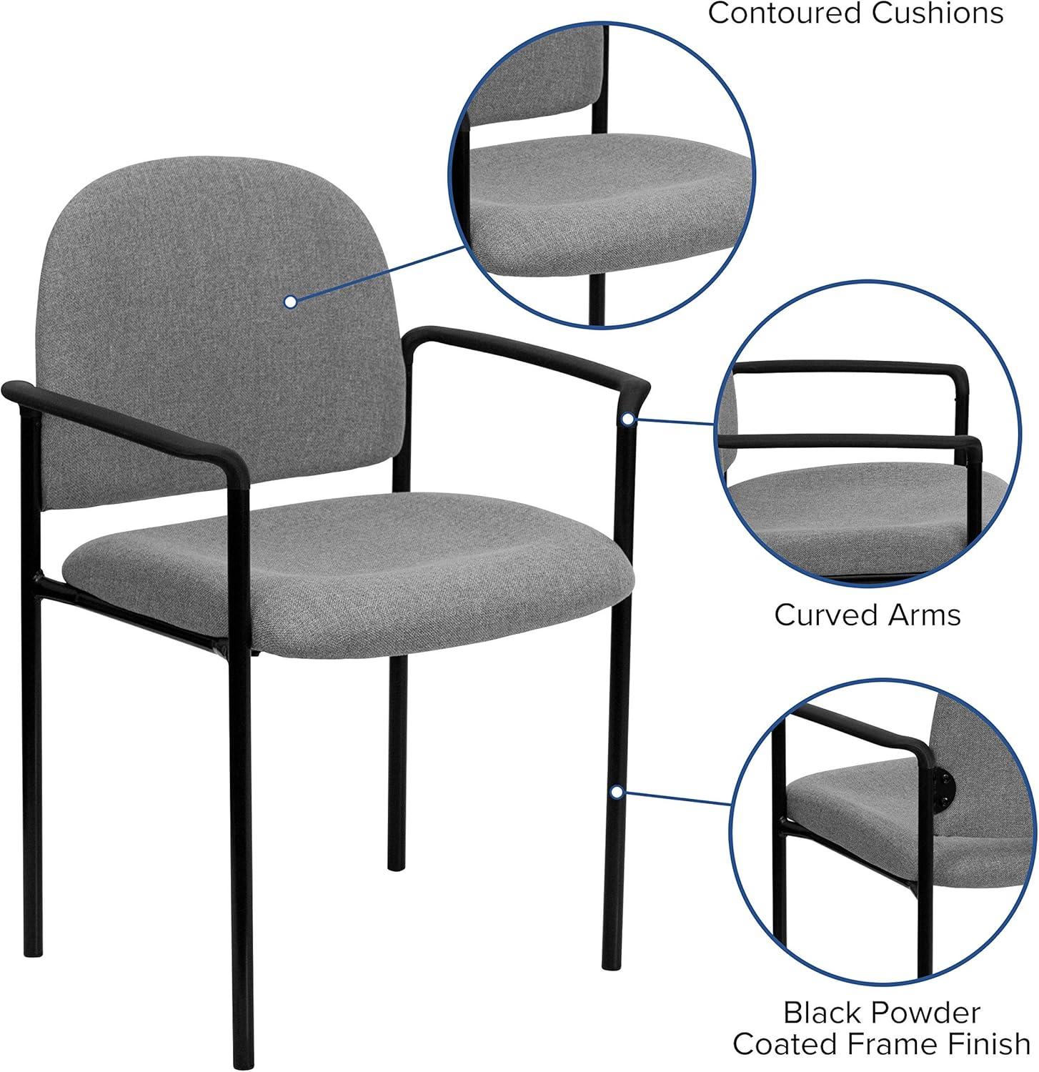 Flash Furniture Prather Tania Comfort Vinyl Upholstered Stackable Side Reception Chair by Flash Furniture