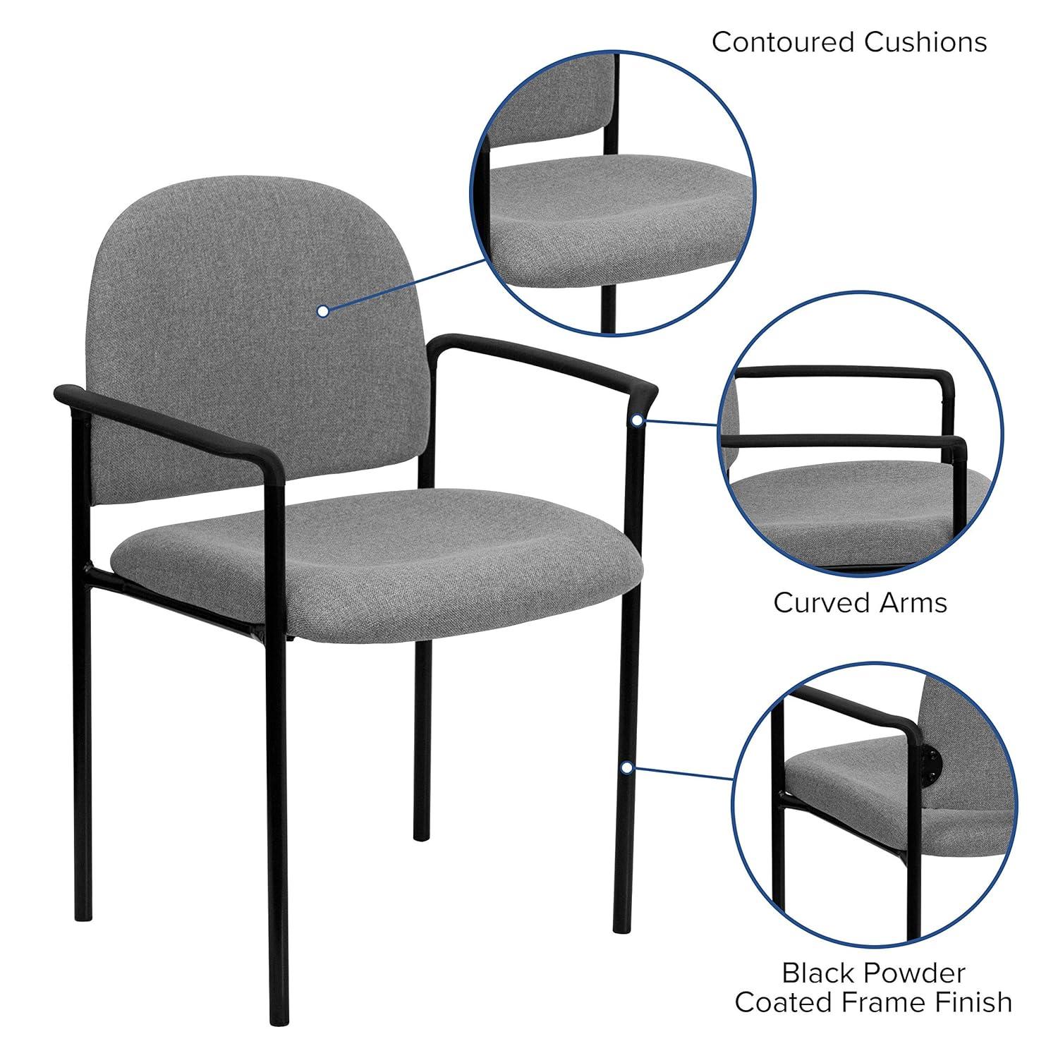 Flash Furniture Prather Tania Comfort Vinyl Upholstered Stackable Side Reception Chair by Flash Furniture