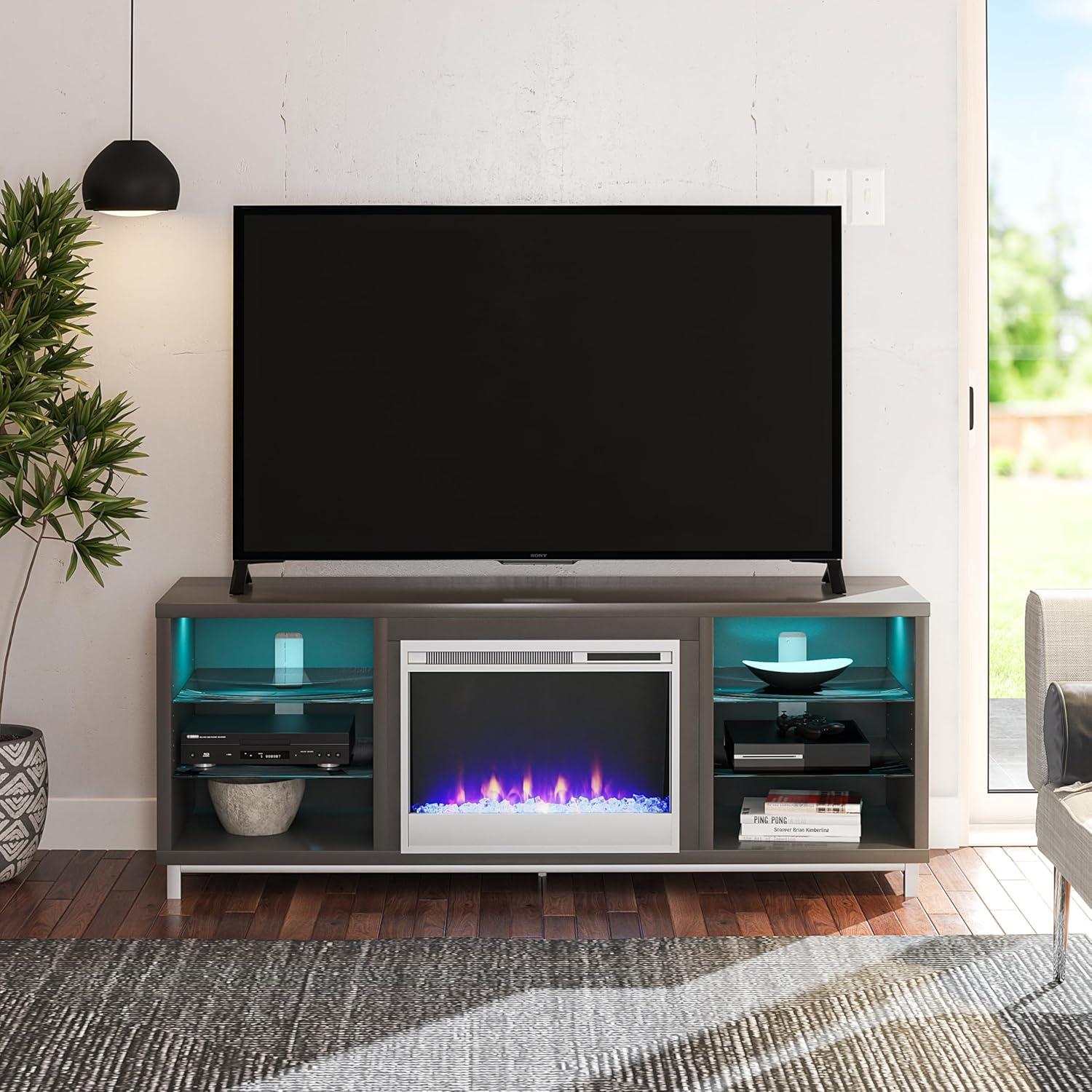 Lumina Fireplace TV Stand for TVs up to 70"