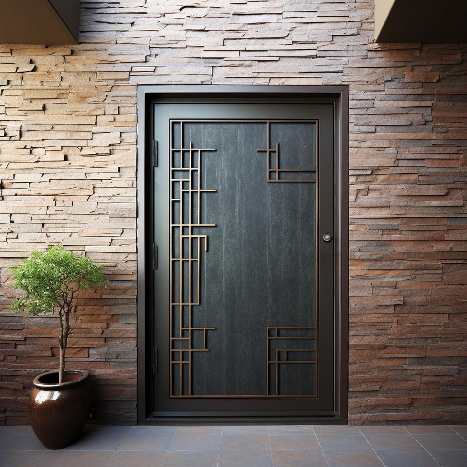 Design House Door Hinge 4-Inch, 5/8-inch Radius, 3-Pack (Set of 3)