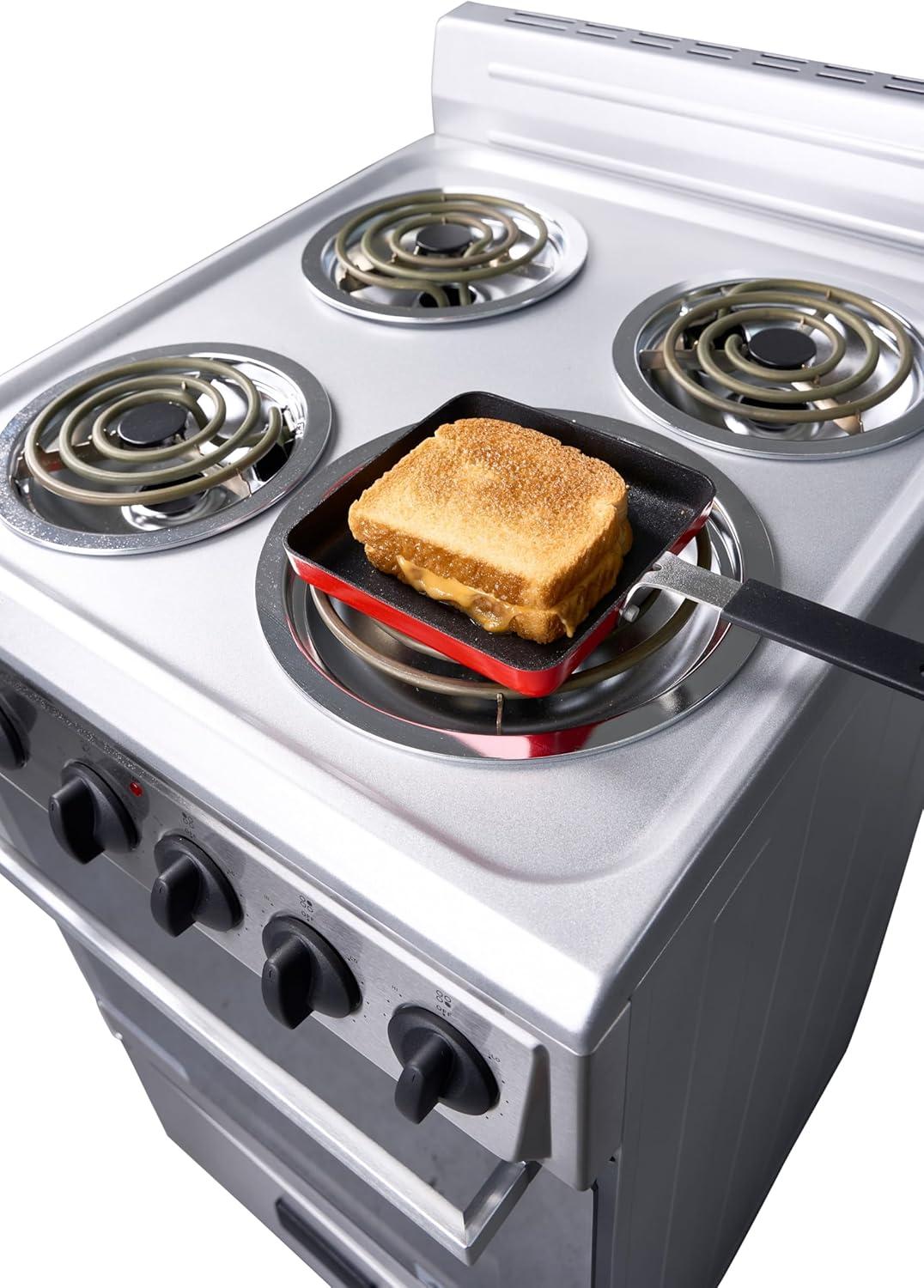 Premium Levella 24" Freestanding Electric Range with 4 Burners and 2.6 Cu. Ft. Oven Capacity