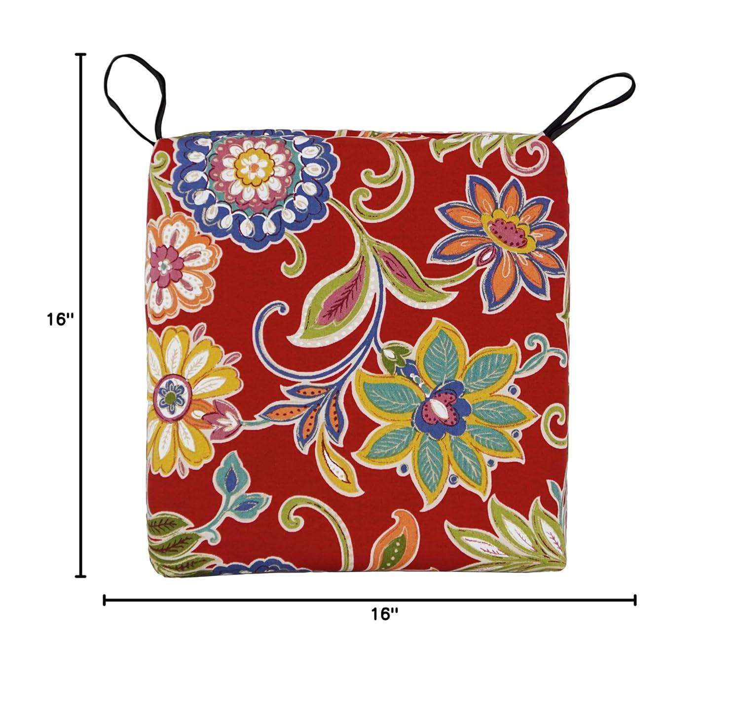 Blazing Needles Set of 4 Outdoor Chair Cushions, Alenia Pompeii