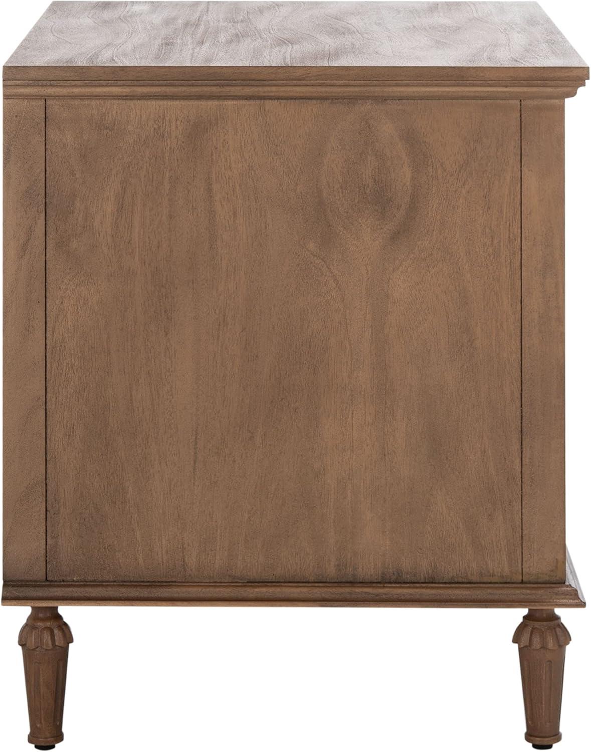 SAFAVIEH Couture Lisabet Contemporary Nightstand with 3 Drawers, Brown