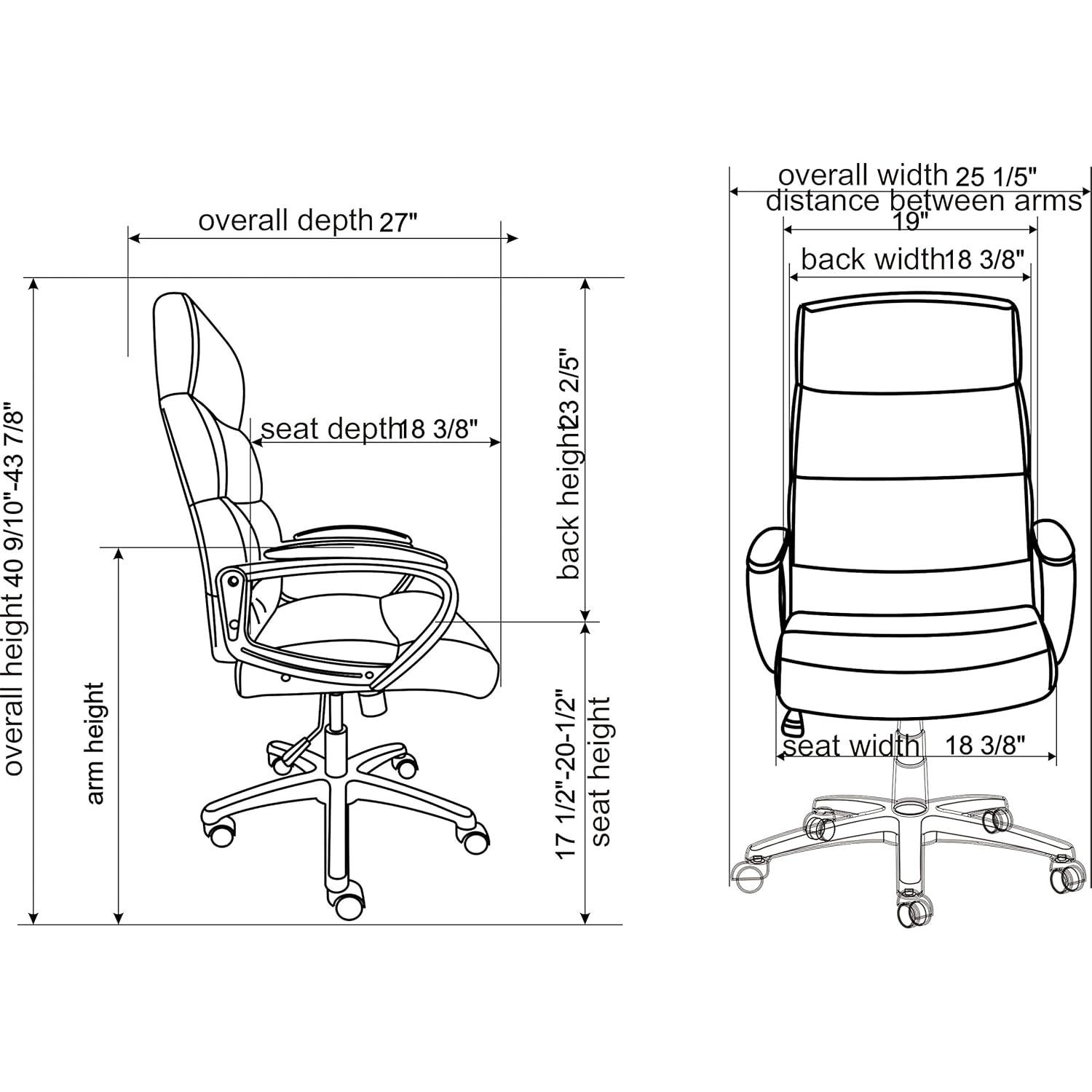 Inbox Zero Onetta Executive Chair