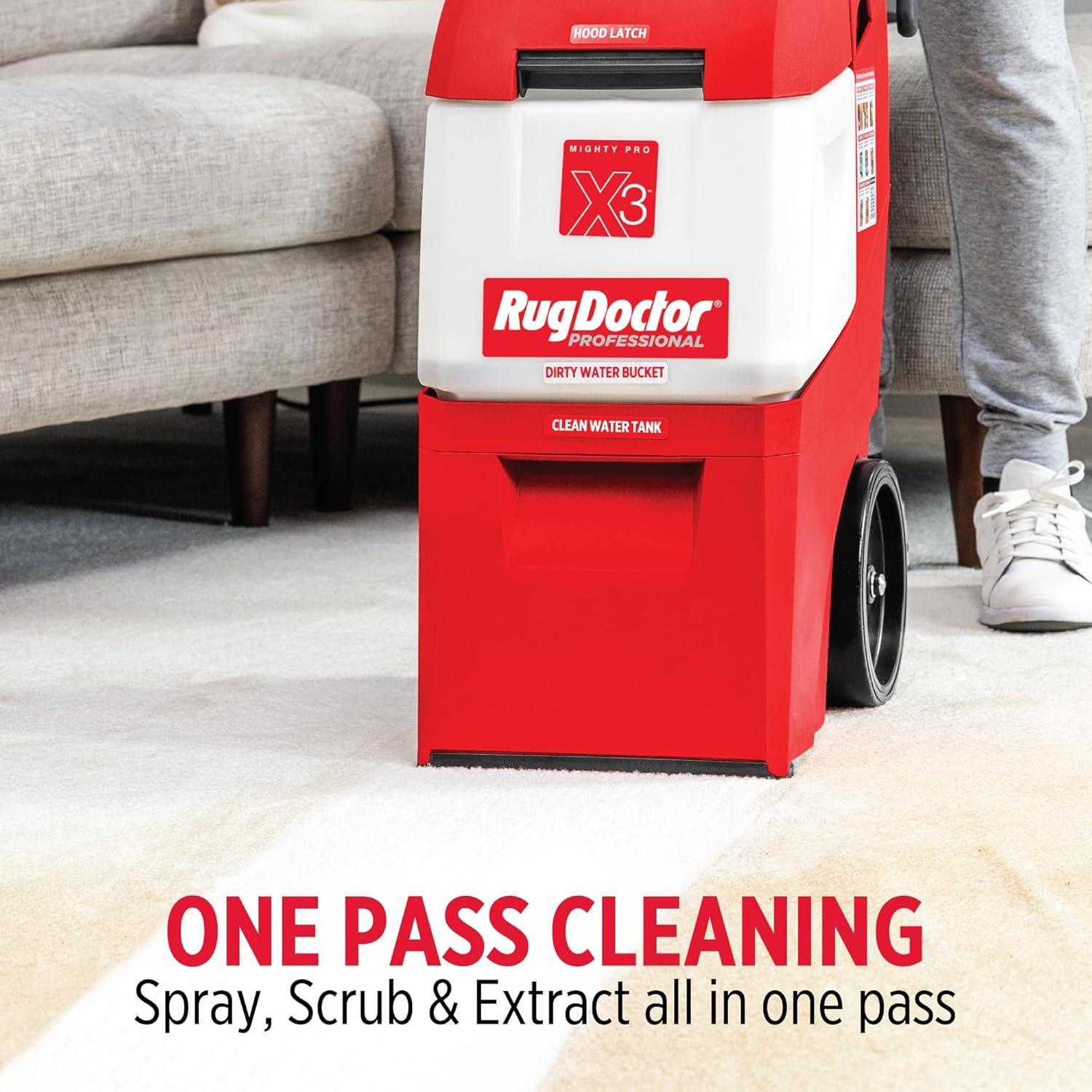 Rug Doctor X3 Commercial Carpet Cleaner - Pro Oxy Pack, Includes 48 oz. Oxy Cleaner