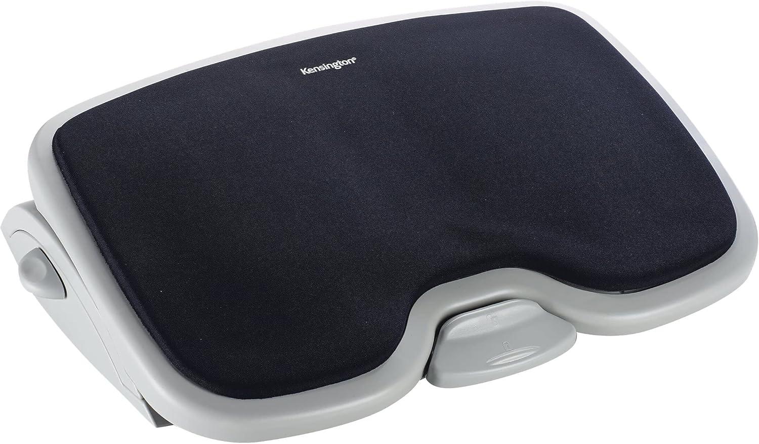 Adjustable Black and Gray Memory Foam Footrest