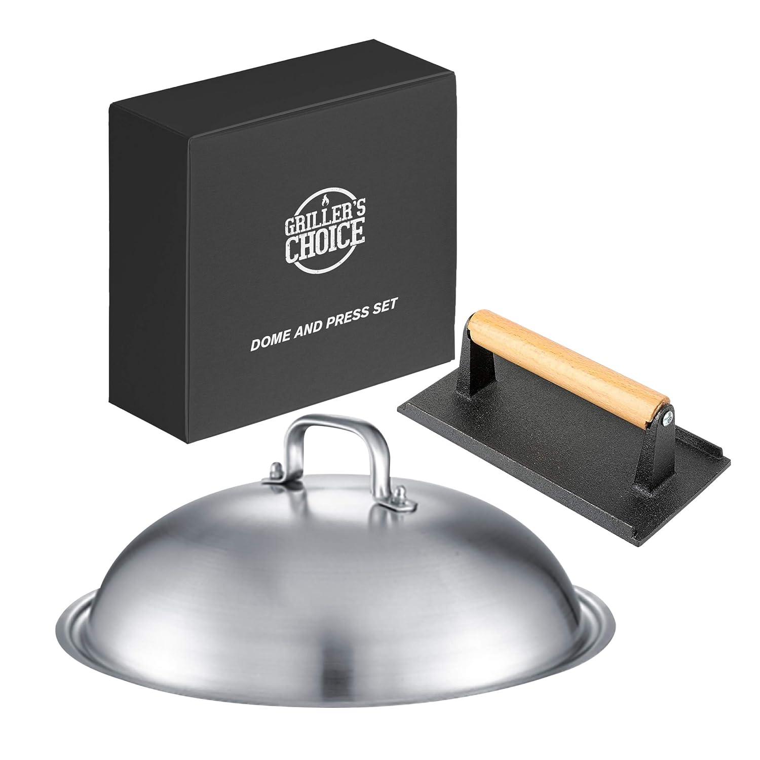 Grillers Choice Stainless Steel Non-Stick Grill Press