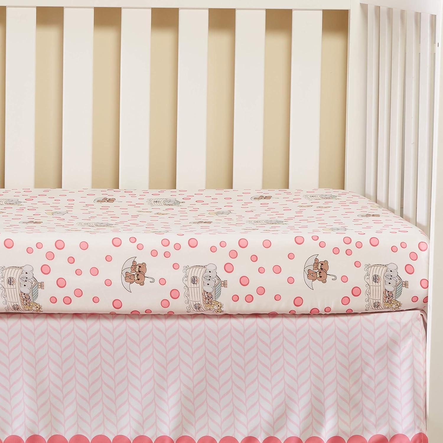 Precious Moments Girls 4 Pc Crib Bedding Set