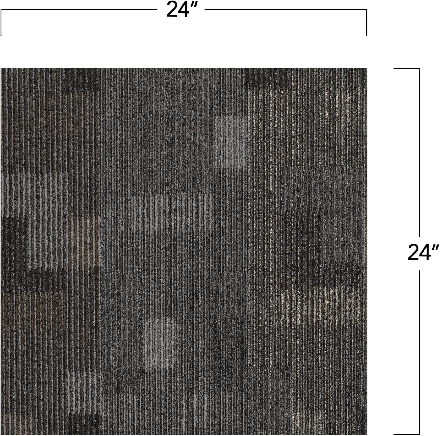 Mohawk Basics 24" x 24" Carpet Tile Sample with EnviroStrand™ PET Fiber in Neutral (1 piece)
