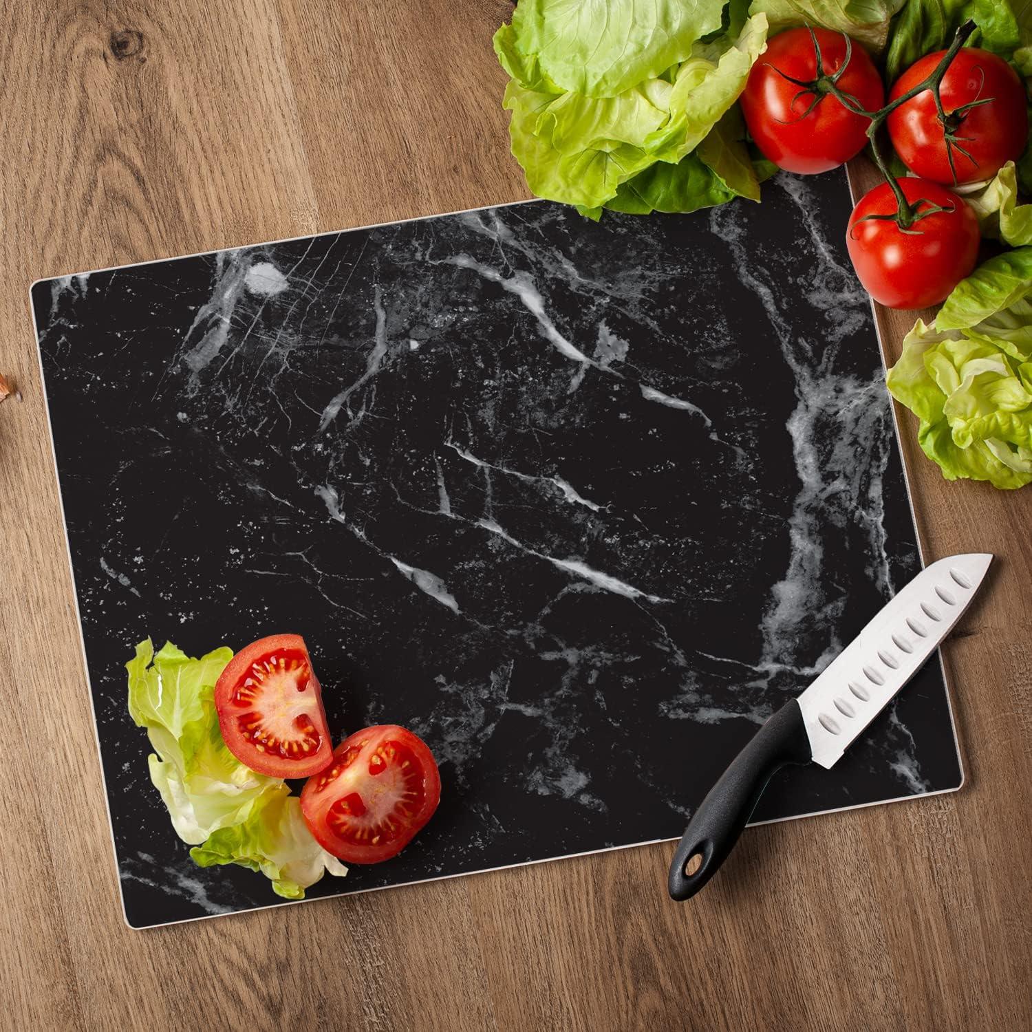 CounterArt Tempered Glass Marble Cutting Board