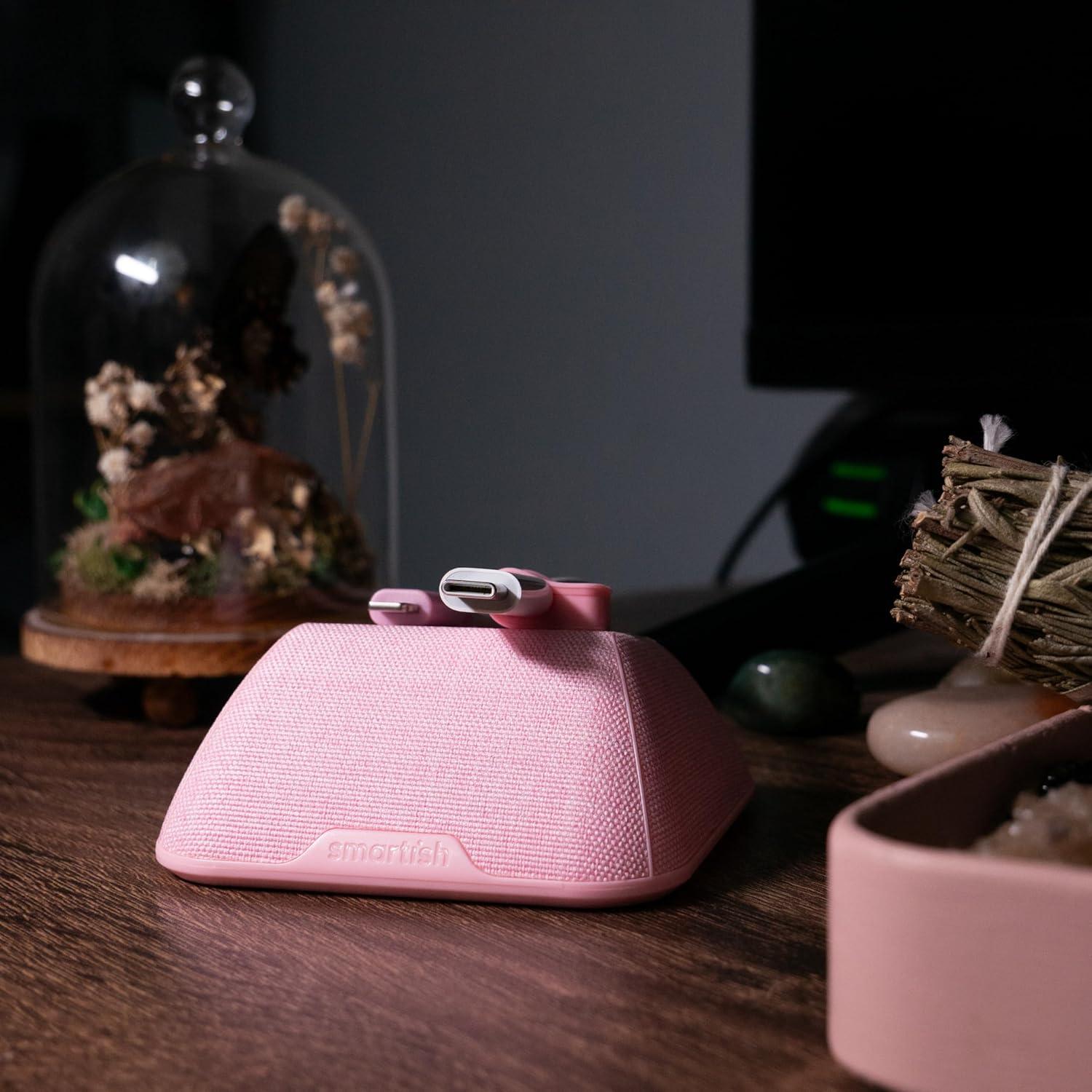 Smartish Magnetic Cord Holder - Cable Wrangler Organizer with Magnet Clips for Charger Management on Desktop, Nightstand, or Side Table - No. 2 Pencil Gray