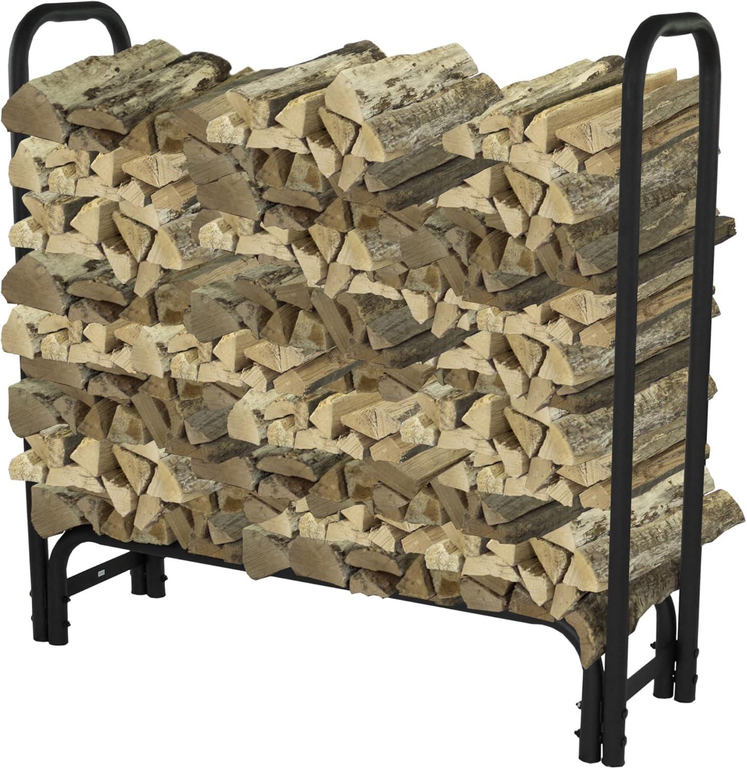 Pleasant Hearth LS932-48 4-Ft 32-mm Steel Log Rack