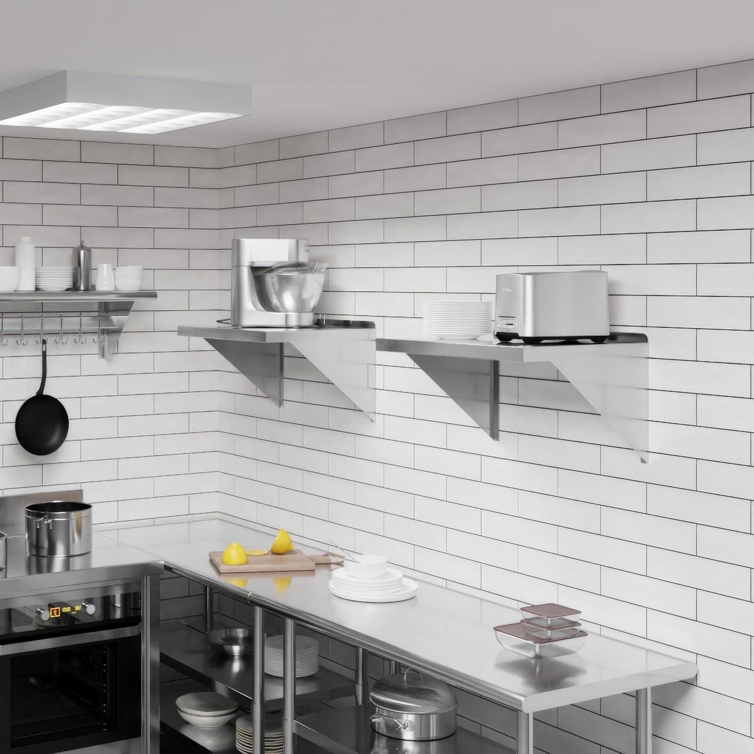 Amgood Stainless Steel Wall Mount Shelf